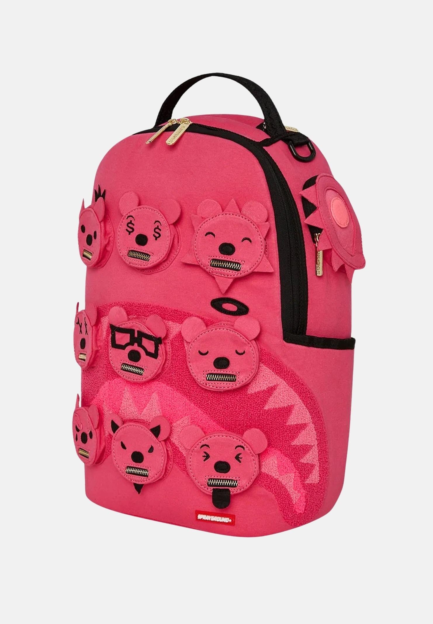SPRAYGROUND Zaino MINI BEAR POCKETS DLX fucsia per uomo e donna 910B6822NSZ SPRAYGROUND
