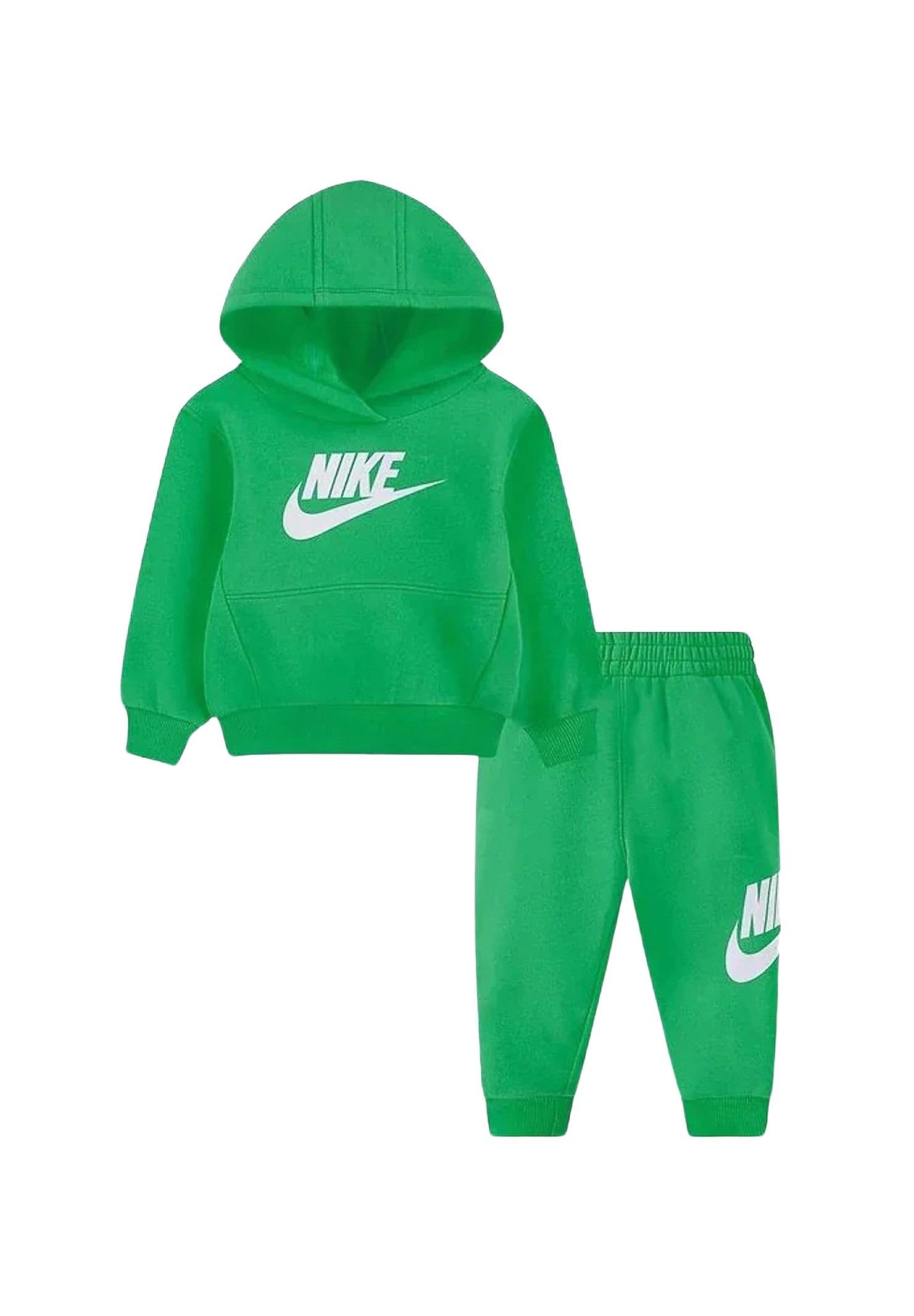 NIKE Tuta Club Fleece verde da neonato 66L595 E5D NIKE