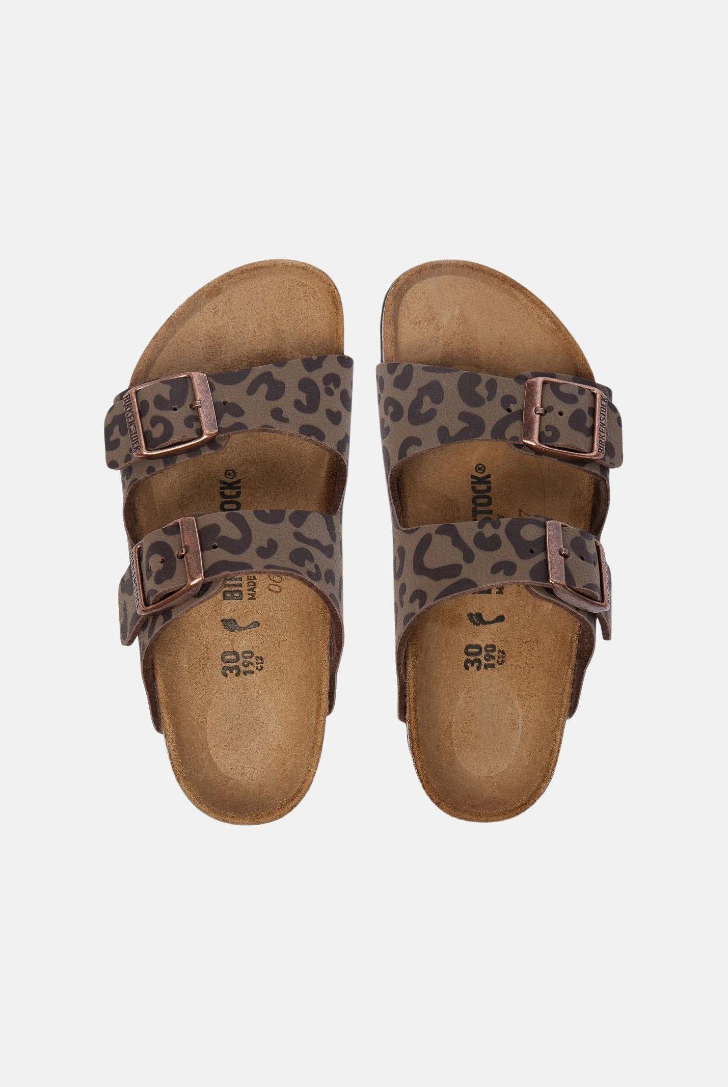 BIRKENSTOCK Sandali Arizona Leo Mocca, stampa animalier, unisex. 1032698 . BIRKENSTOCK