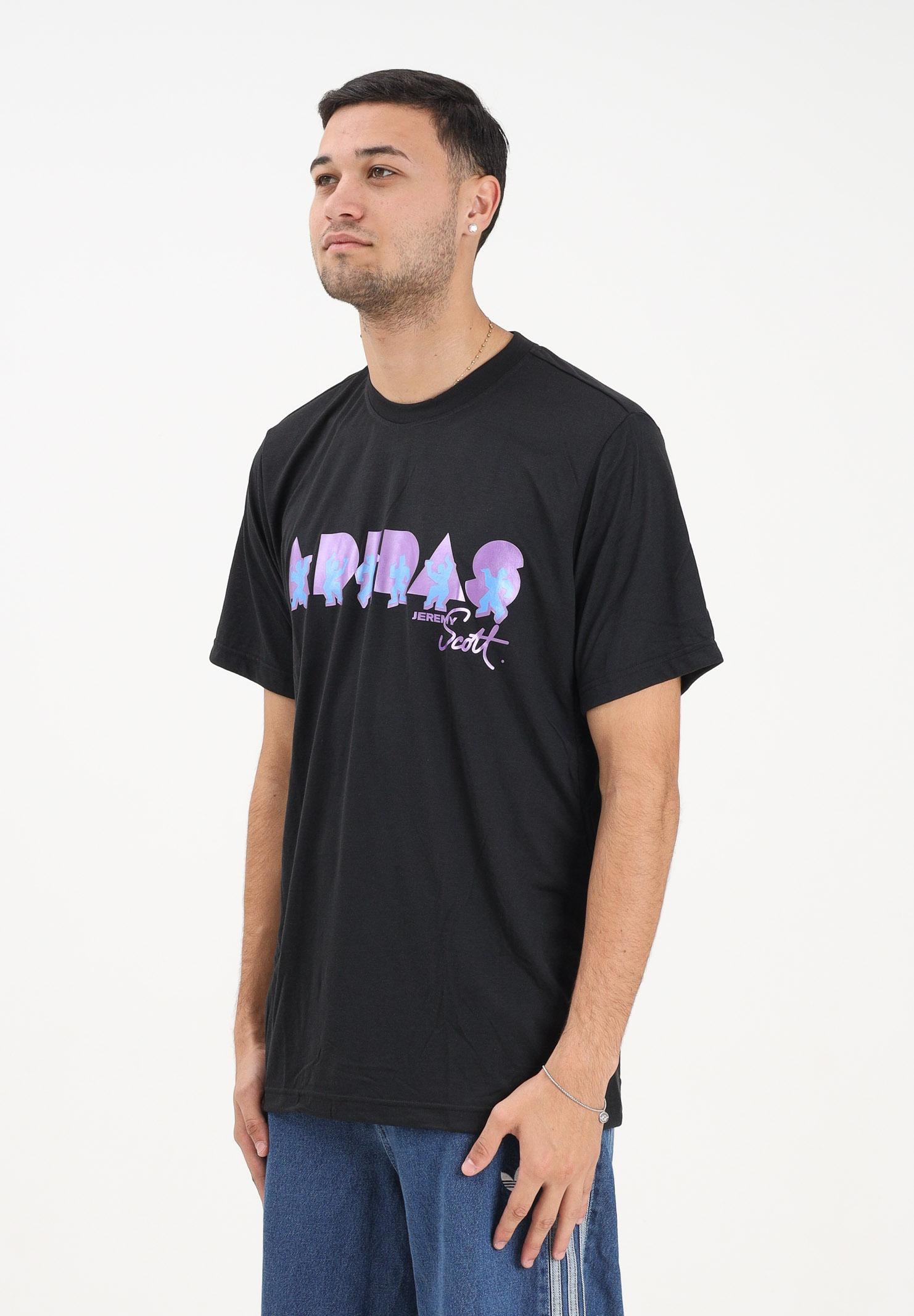 ADIDAS ORIGINALS T-shirt a manica corta adidas x Jeremy Scott nera da uomo JL7620 ADIDAS ORIGINALS