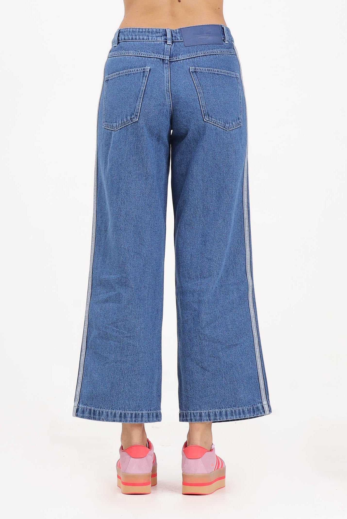 ADIDAS ORIGINALS Jeans Adicolor Denim 3-Stripes in denim chiaro da donna JD2574 ADIDAS ORIGINALS