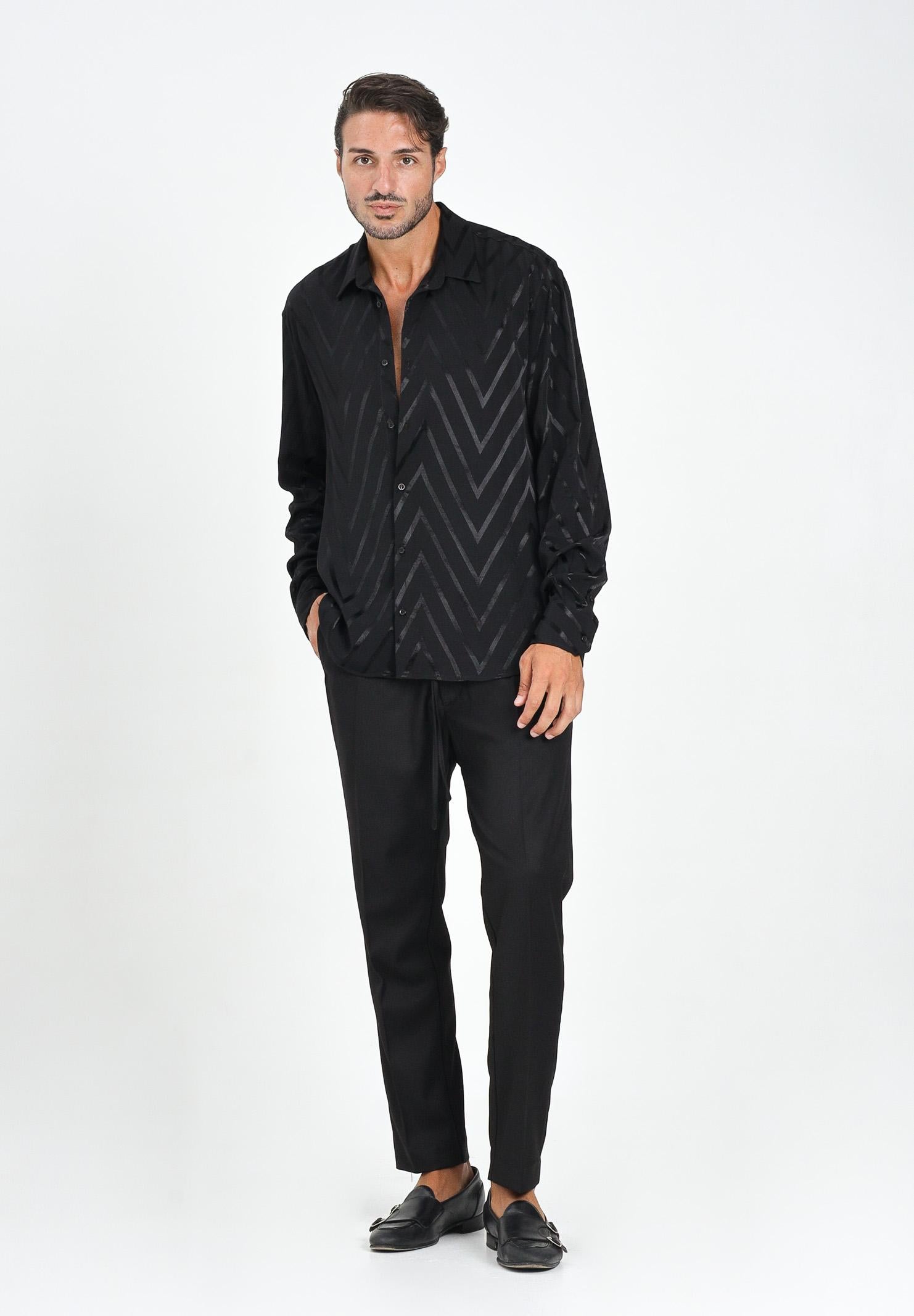 I'M BRIAN Pantalone elegante nero da uomo PA3484 009 I'M BRIAN