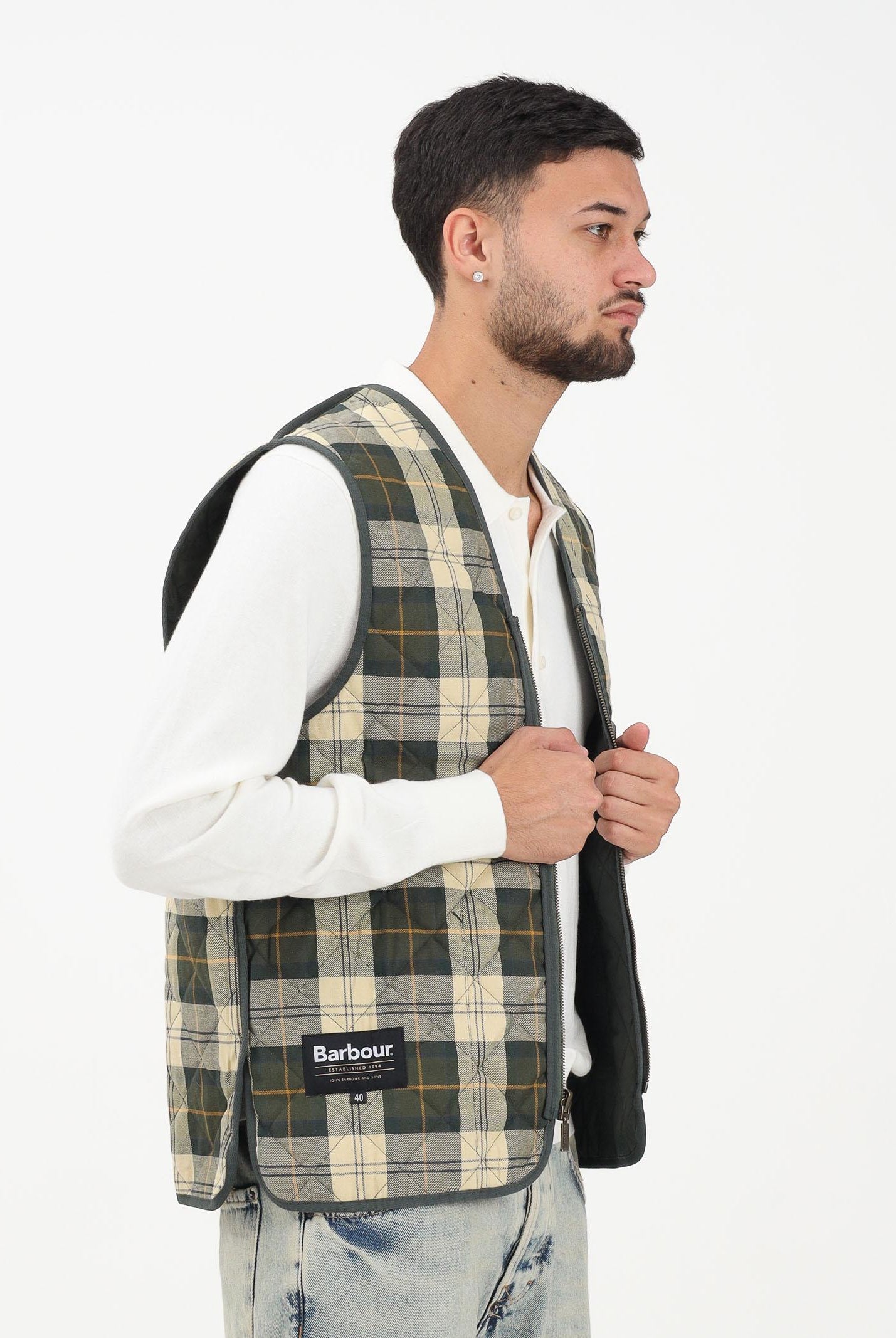 BARBOUR Smanicato verde da uomo compatibile come interno per il giubbotto Bedale 252MMLI0001 GN91 BARBOUR