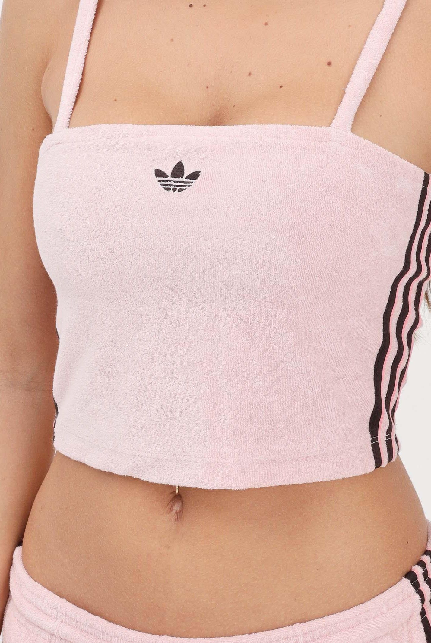 ADIDAS ORIGINALS Top TERRY TOWEL rosa da donna KD1404 . ADIDAS ORIGINALS