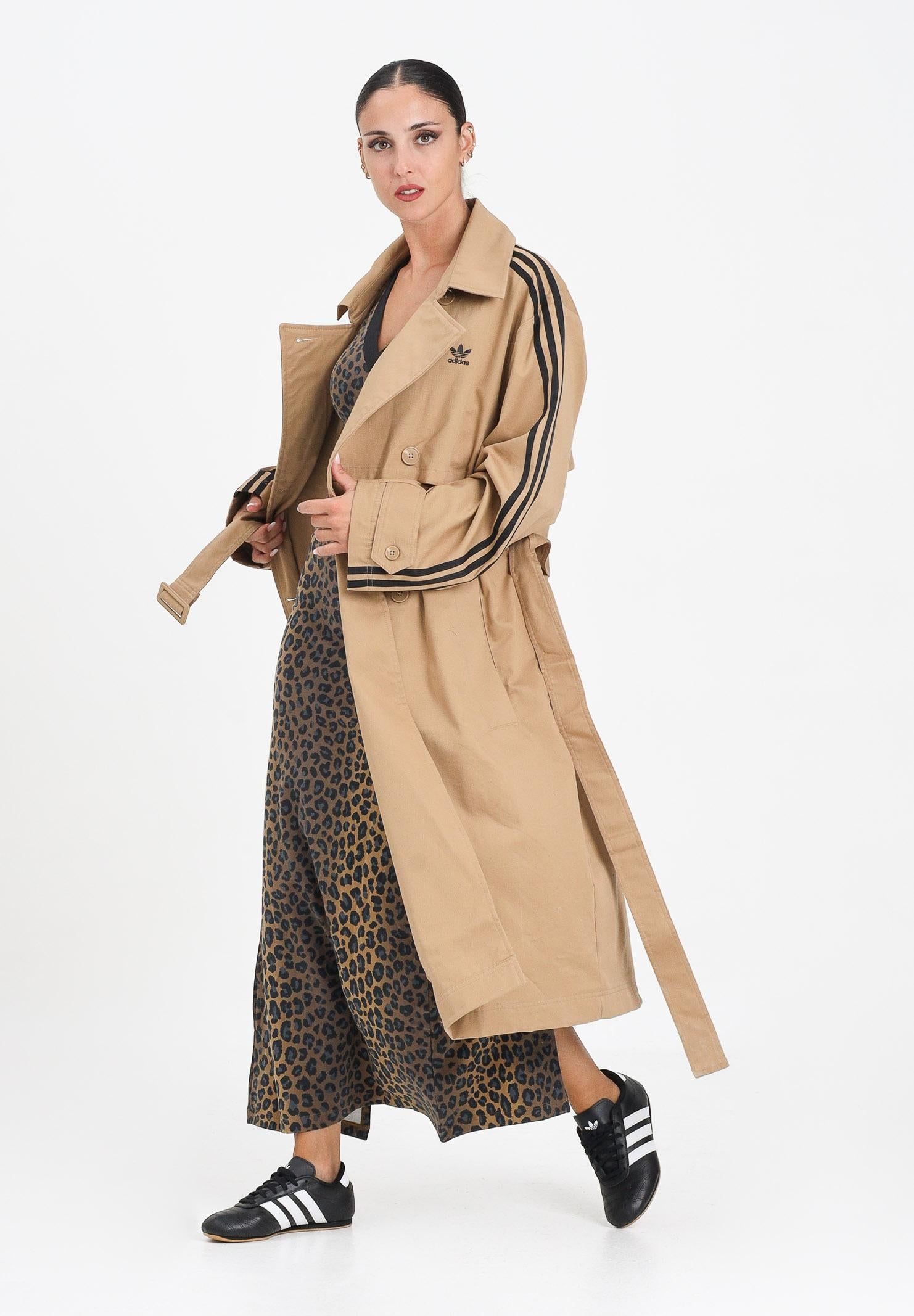 ADIDAS ORIGINALS Trench Adicolor beige da donna JW2663 ADIDAS ORIGINALS