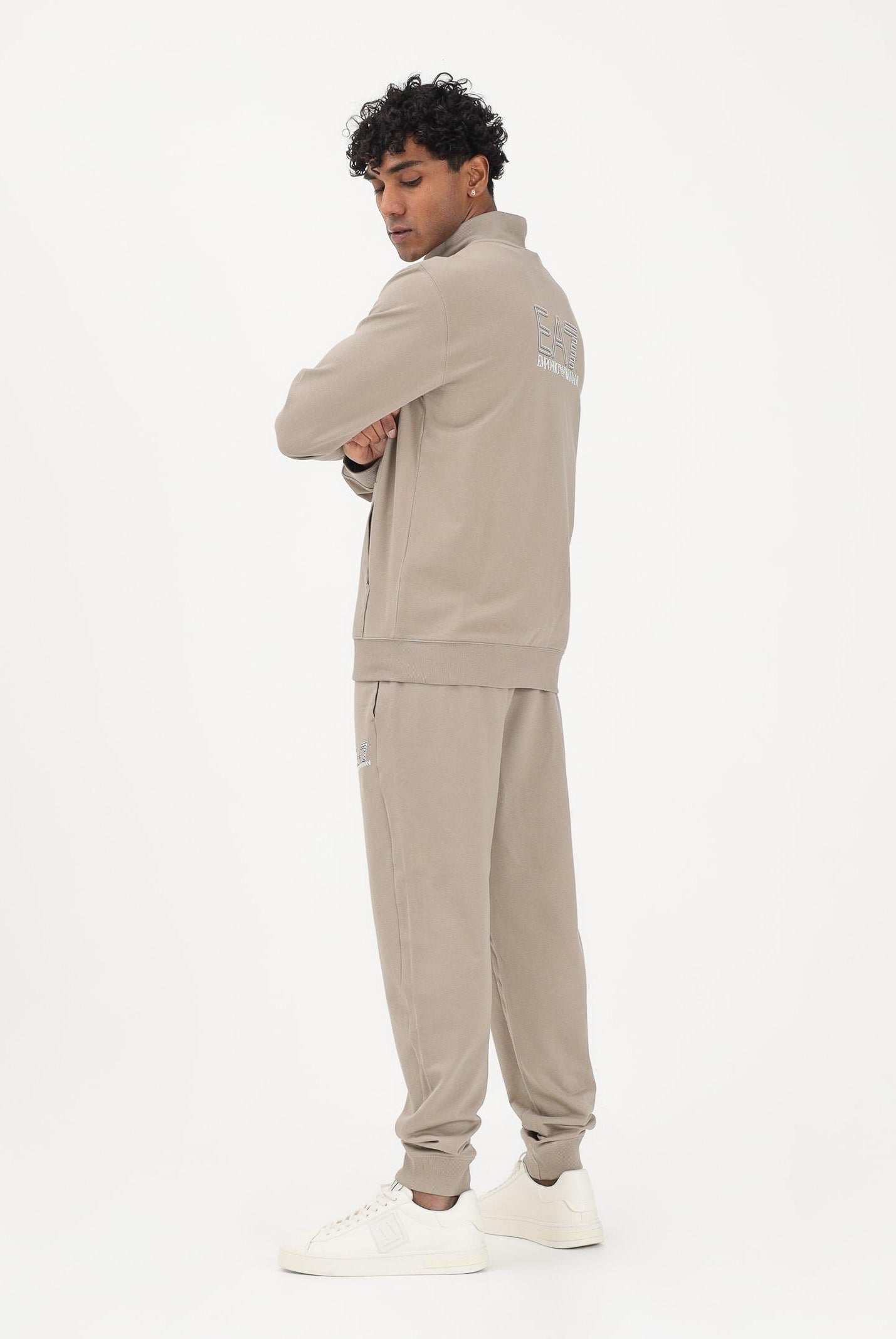 EA7 Tuta Train Visibility VI beige da uomo 7M001318AF13512 U6167 EA7