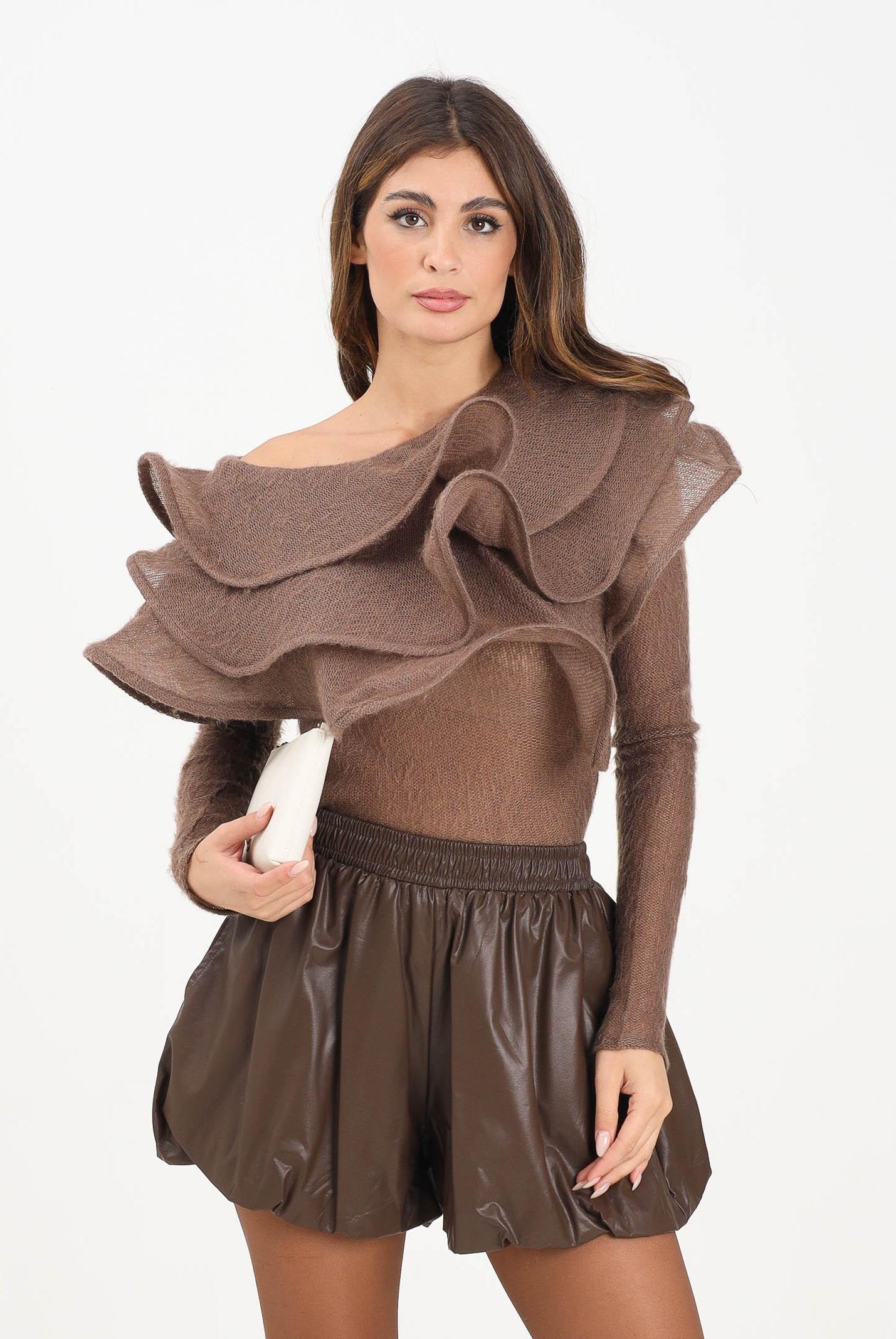 TPN Maglia Walpole marrone da donna WALPOLE132W5 I6 TPN