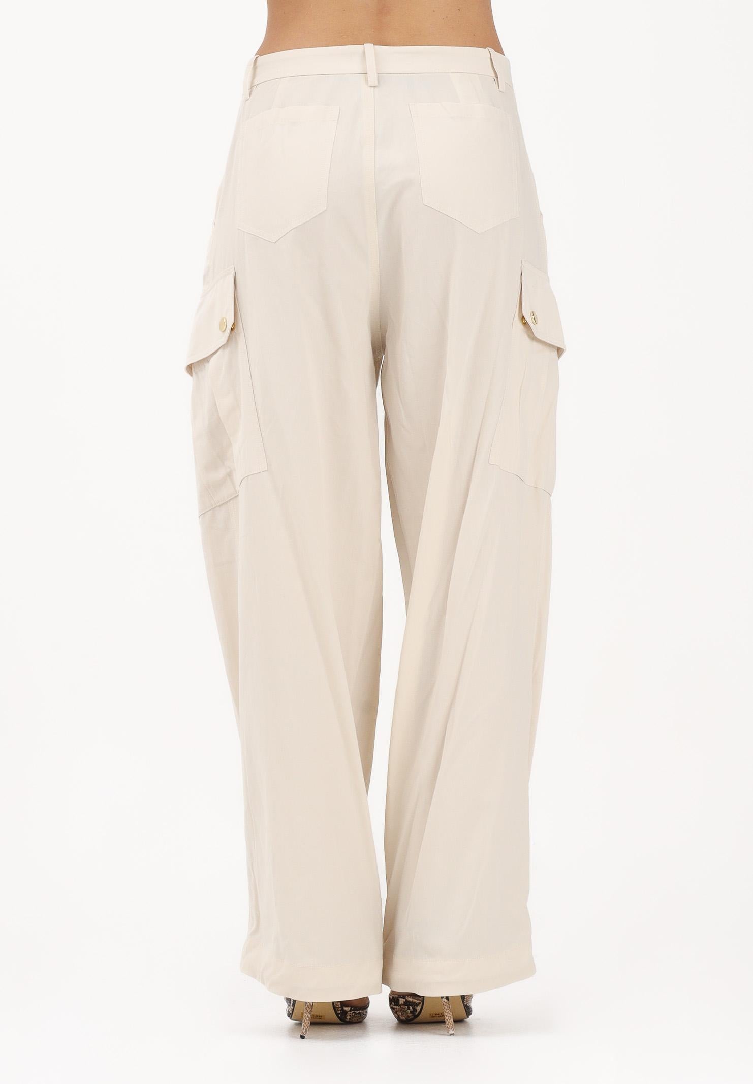 PINKO Pantalone cargo beige da donna 106278A2ER C03 PINKO