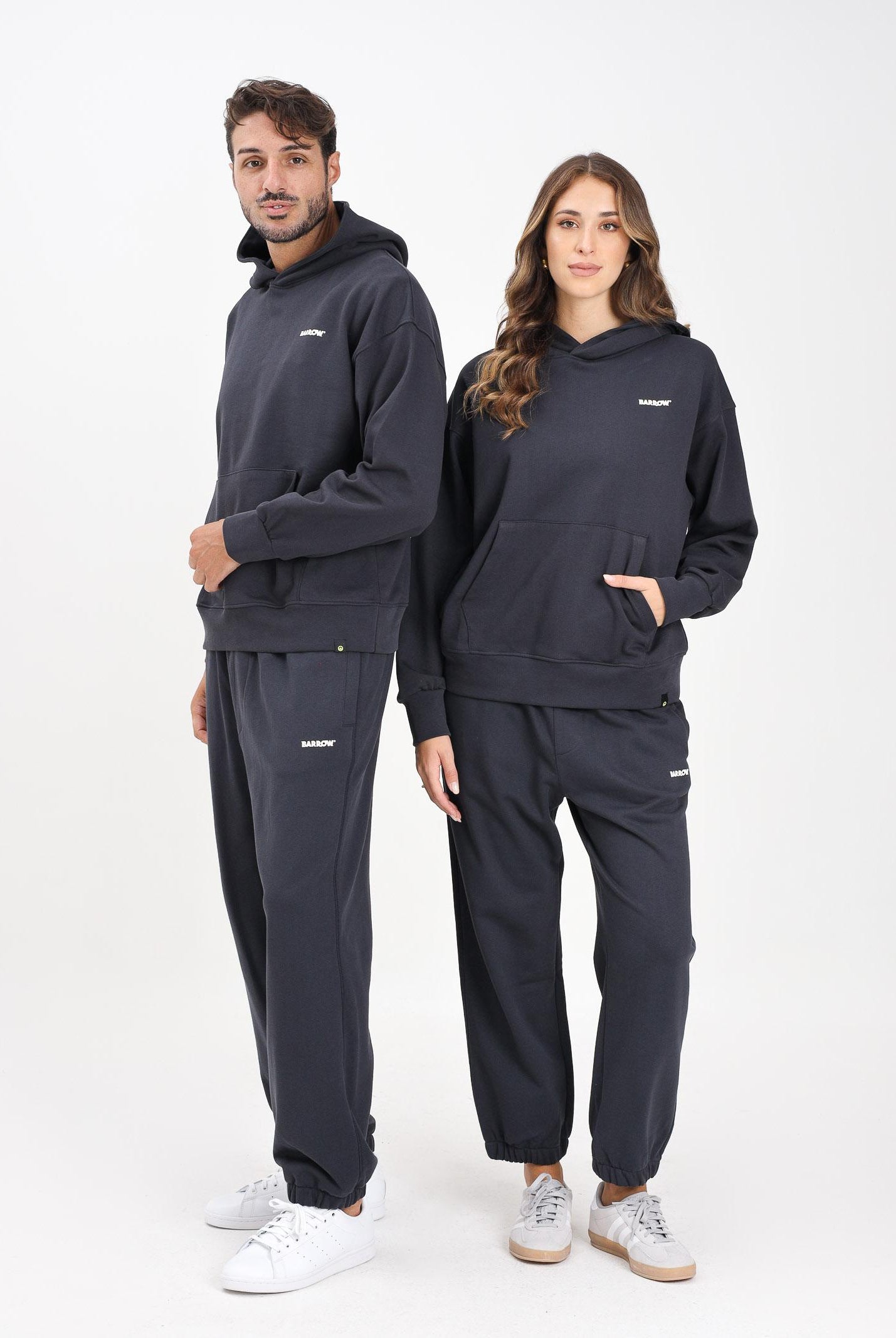 BARROW Pantalone sportivo grigio per uomo e donna con logo F5BWUAFP071 251 BARROW