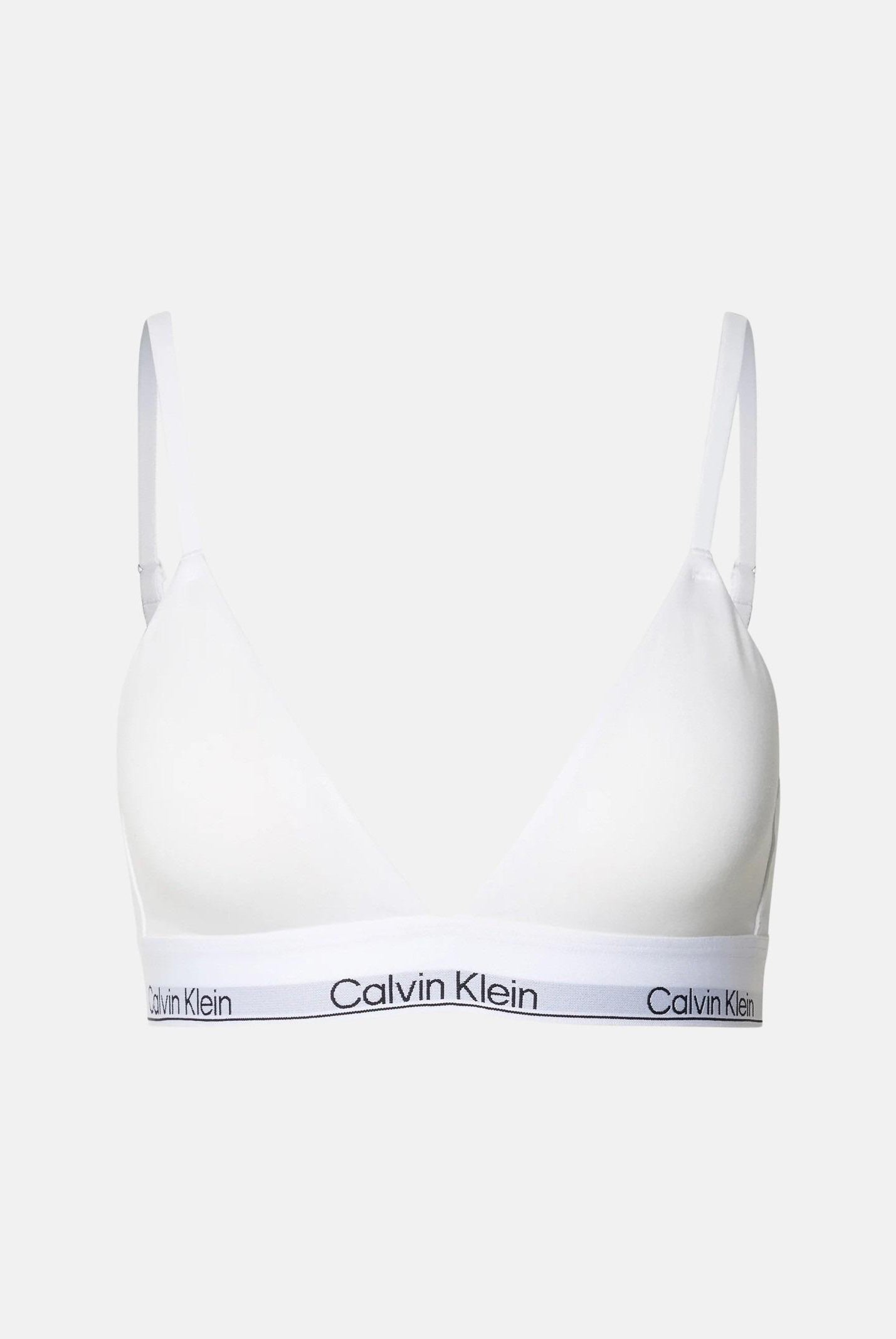 CALVIN KLEIN Bralette bianca da donna con fascia logata LV00QF8508 100 CALVIN KLEIN