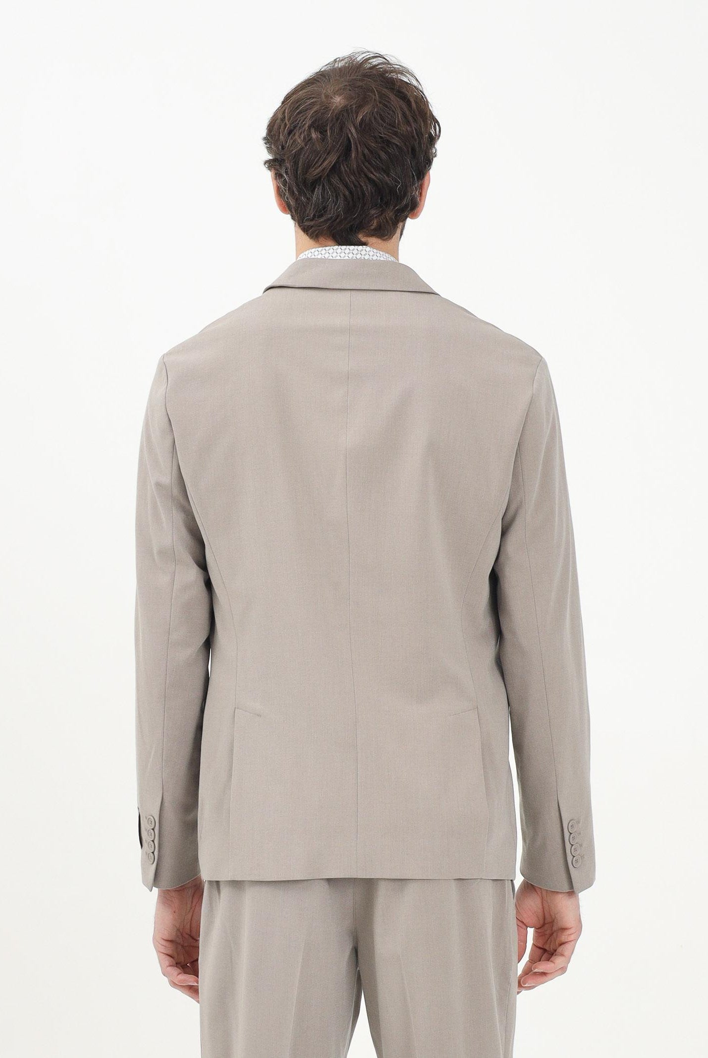 ARMANI EXCHANGE Giacca monopetto color fango da uomo XM000345AF10897 U6107 ARMANI EXCHANGE