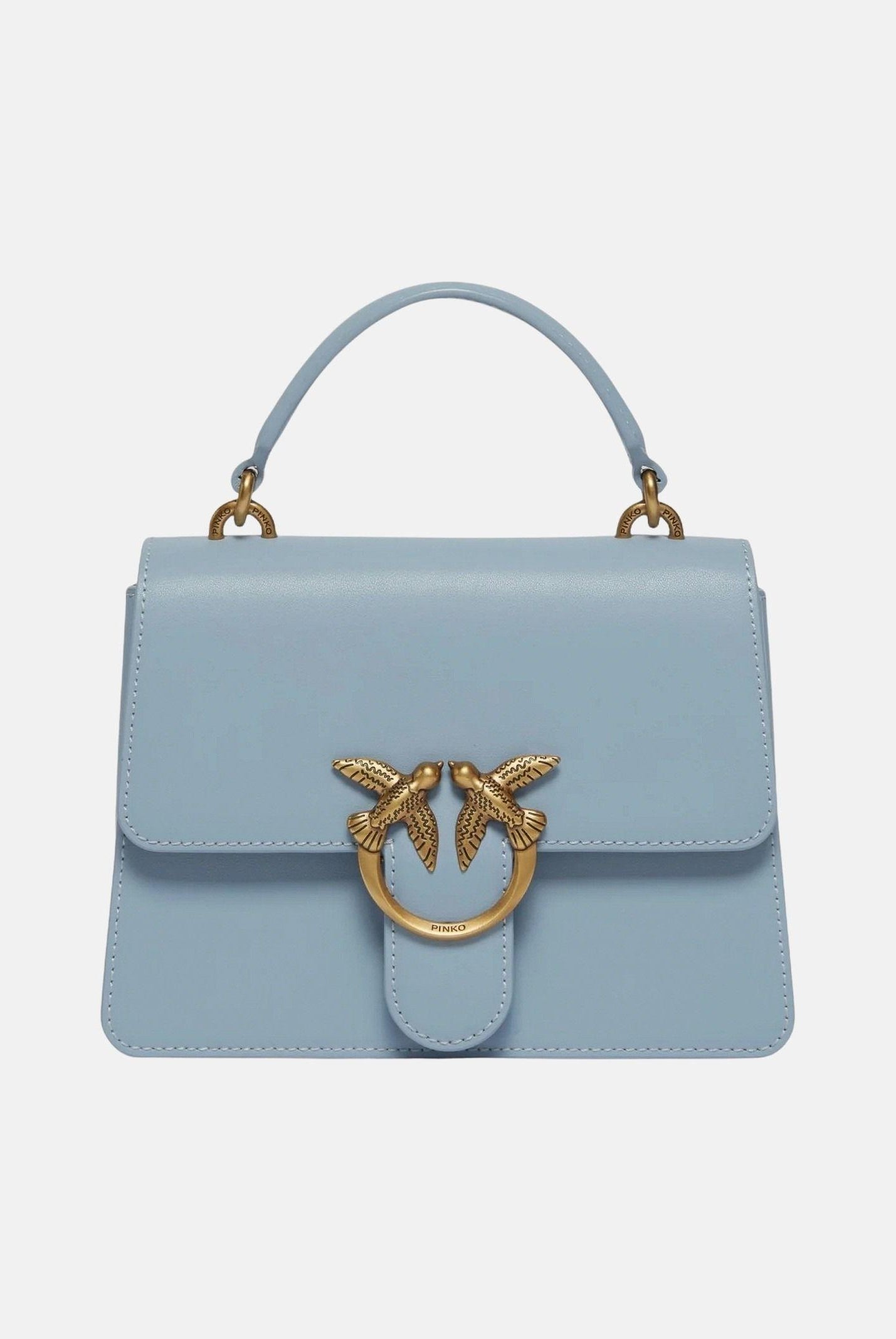 PINKO Borsa a mano Mini Love Bag One Top Handle Light celeste da donna 100071A0F1 E37Q PINKO