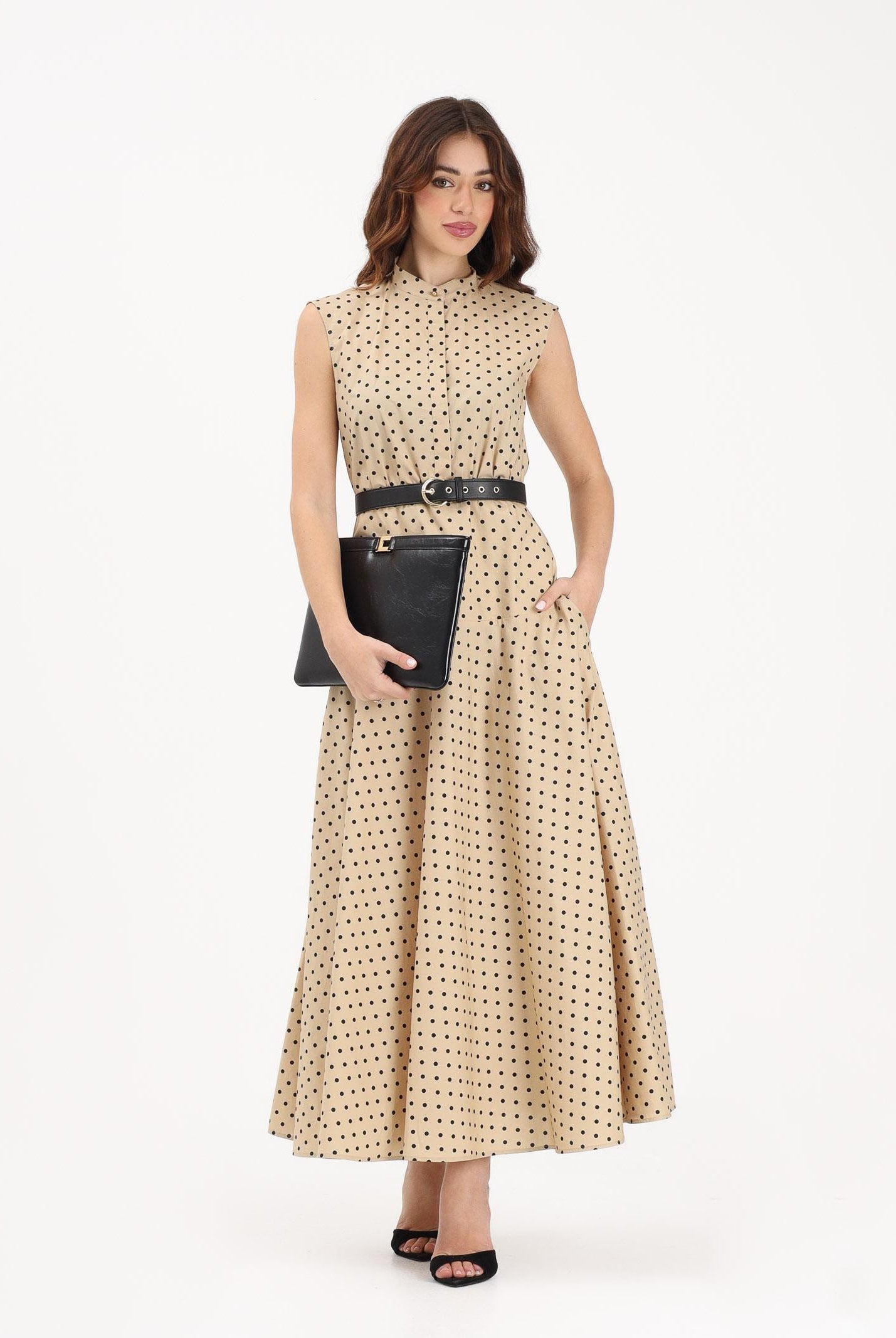 MAX MARA Abito midi MSTWEST beige da donna 2616221142600 003 MAX MARA