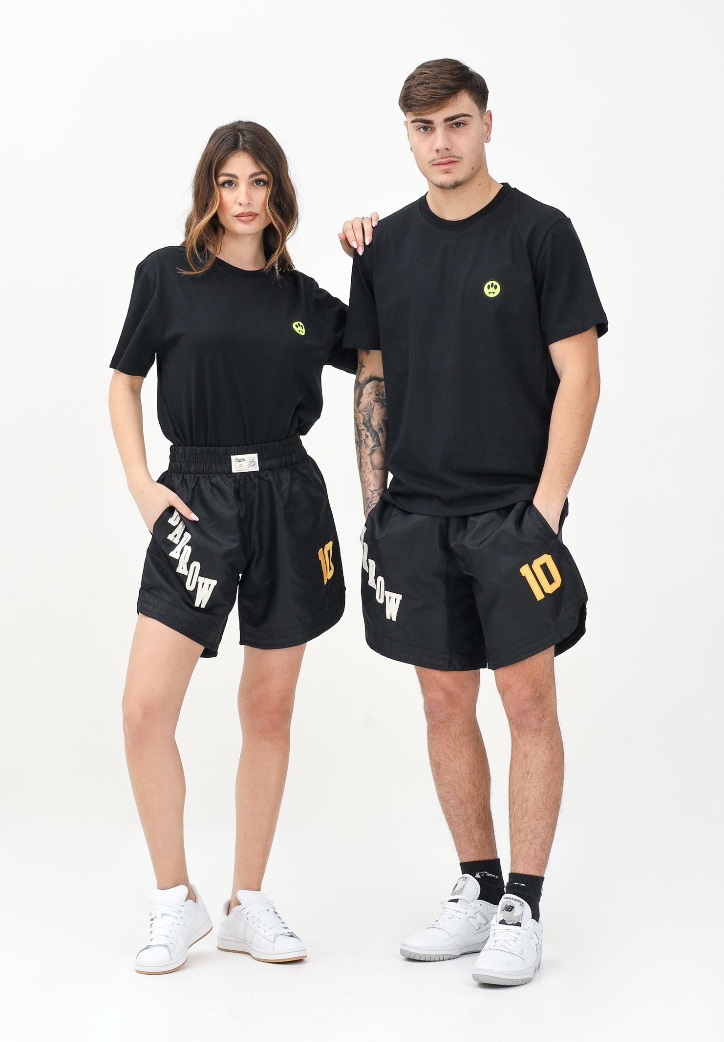 BARROW Shorts sportivo Basket nero per uomo e donna S5BWUABE031 110 BARROW