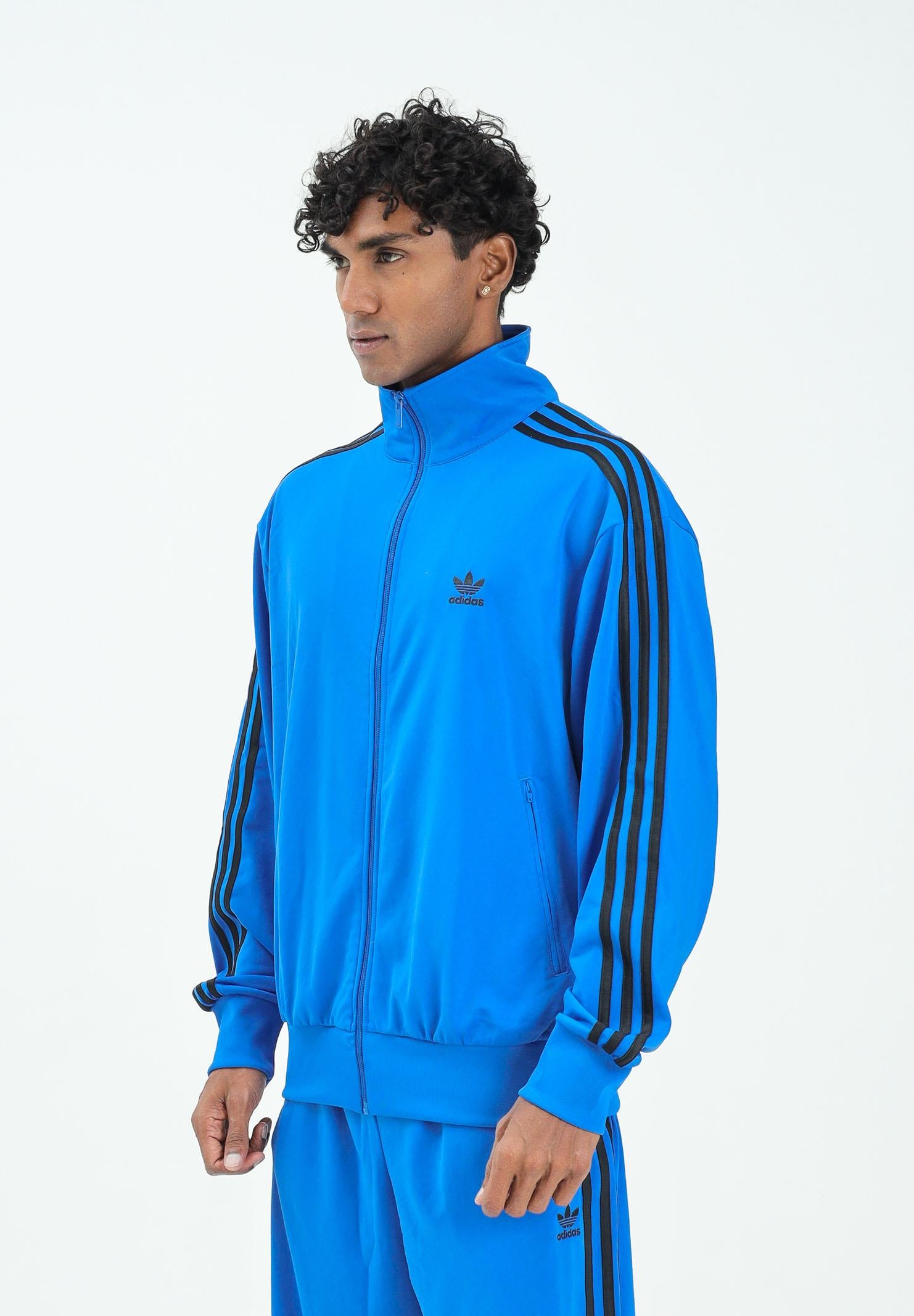 ADIDAS ORIGINALS Felpa con zip Firebird Adicolor Classics blu da uomo JY1345 ADIDAS ORIGINALS