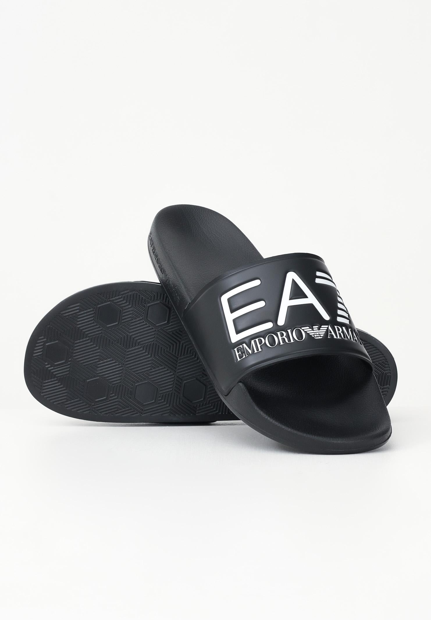 EA7 Ciabatte nere da uomo con logo 7X000108AF15118 UC001 EA7