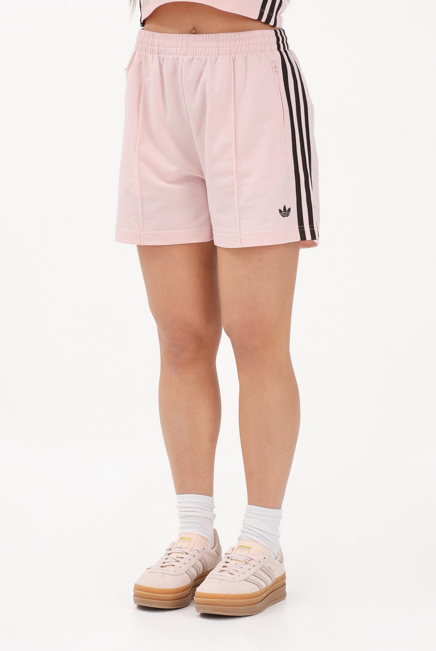 ADIDAS ORIGINALS Shorts sportivo CLASSIC FIREBIRD rosa e marrone da donna KD3671 . ADIDAS ORIGINALS