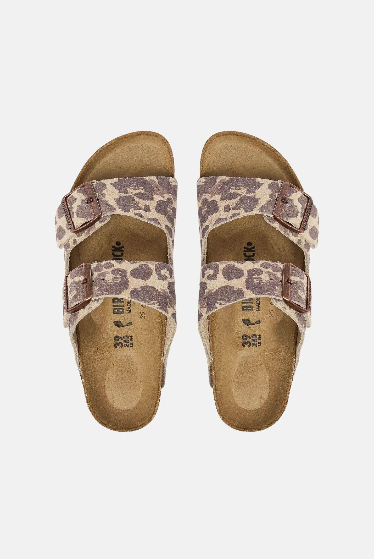 BIRKENSTOCK Sandalo Arizona Leo Sandcastle beige e marrone unisex. 1033330 . BIRKENSTOCK