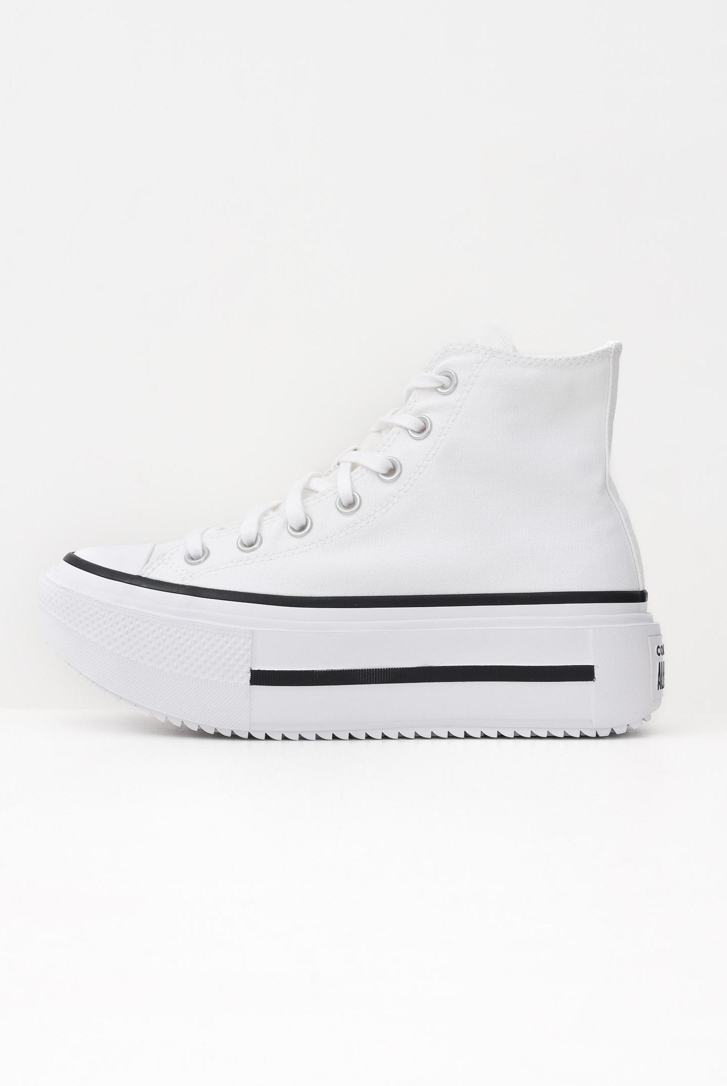CONVERSE Sneakers Chuck Taylor All Star Lift Double Stack bianche da donna A12976C . CONVERSE