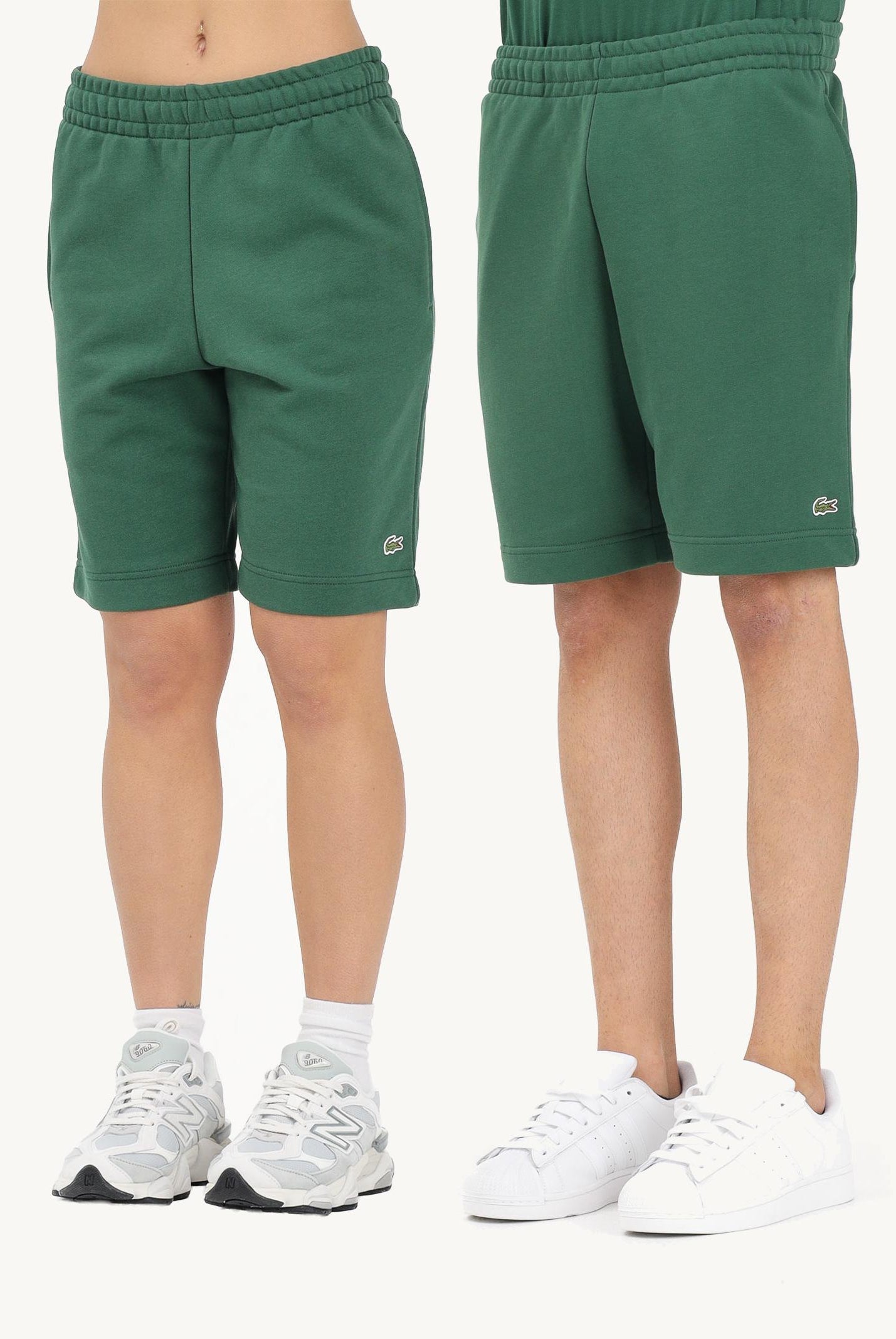 LACOSTE Shorts sportivo verde per uomo e donna con logo GH9860 132 LACOSTE