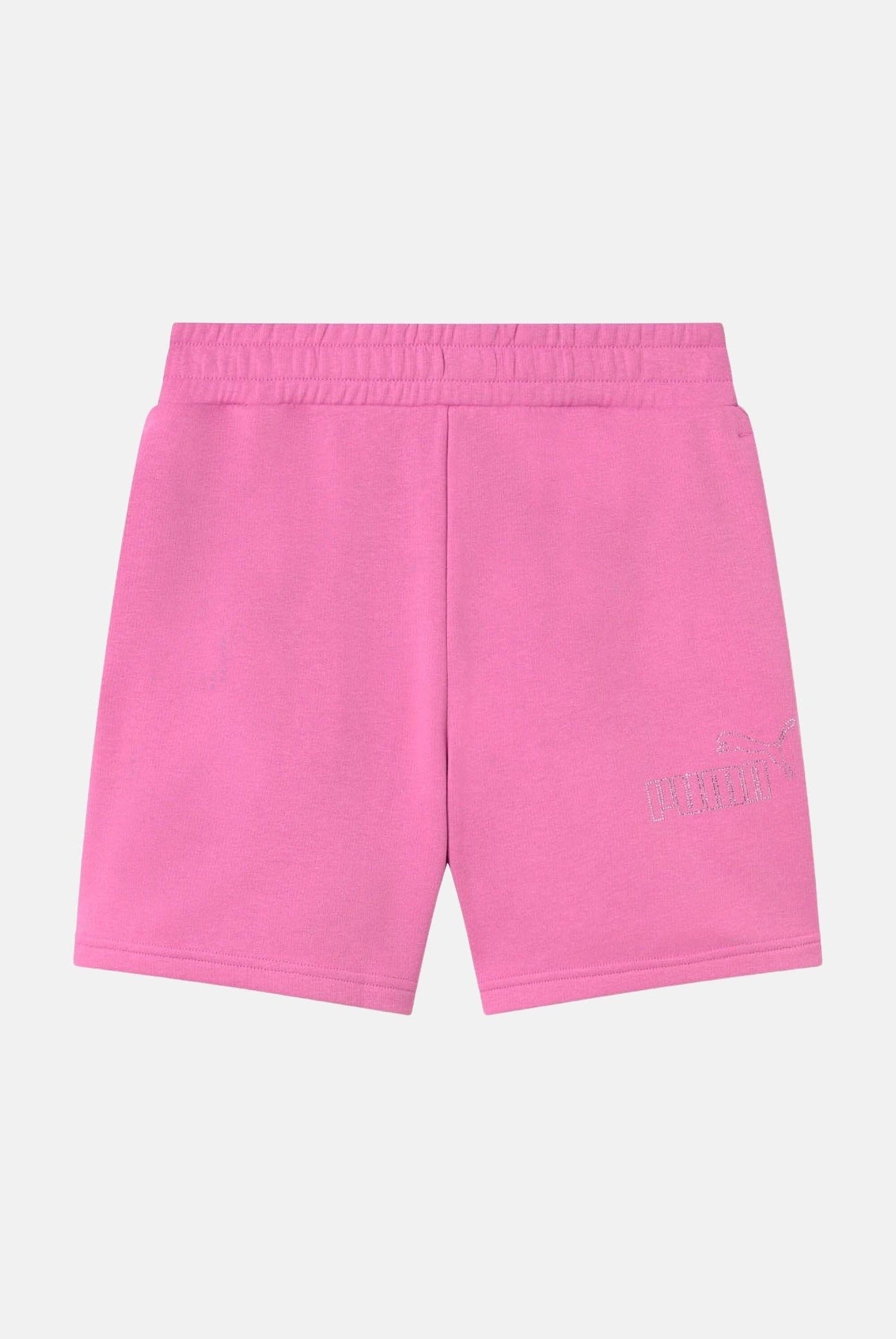 PUMA Shorts sportivo fucsia da bambina con logo in strass 693861 74 PUMA
