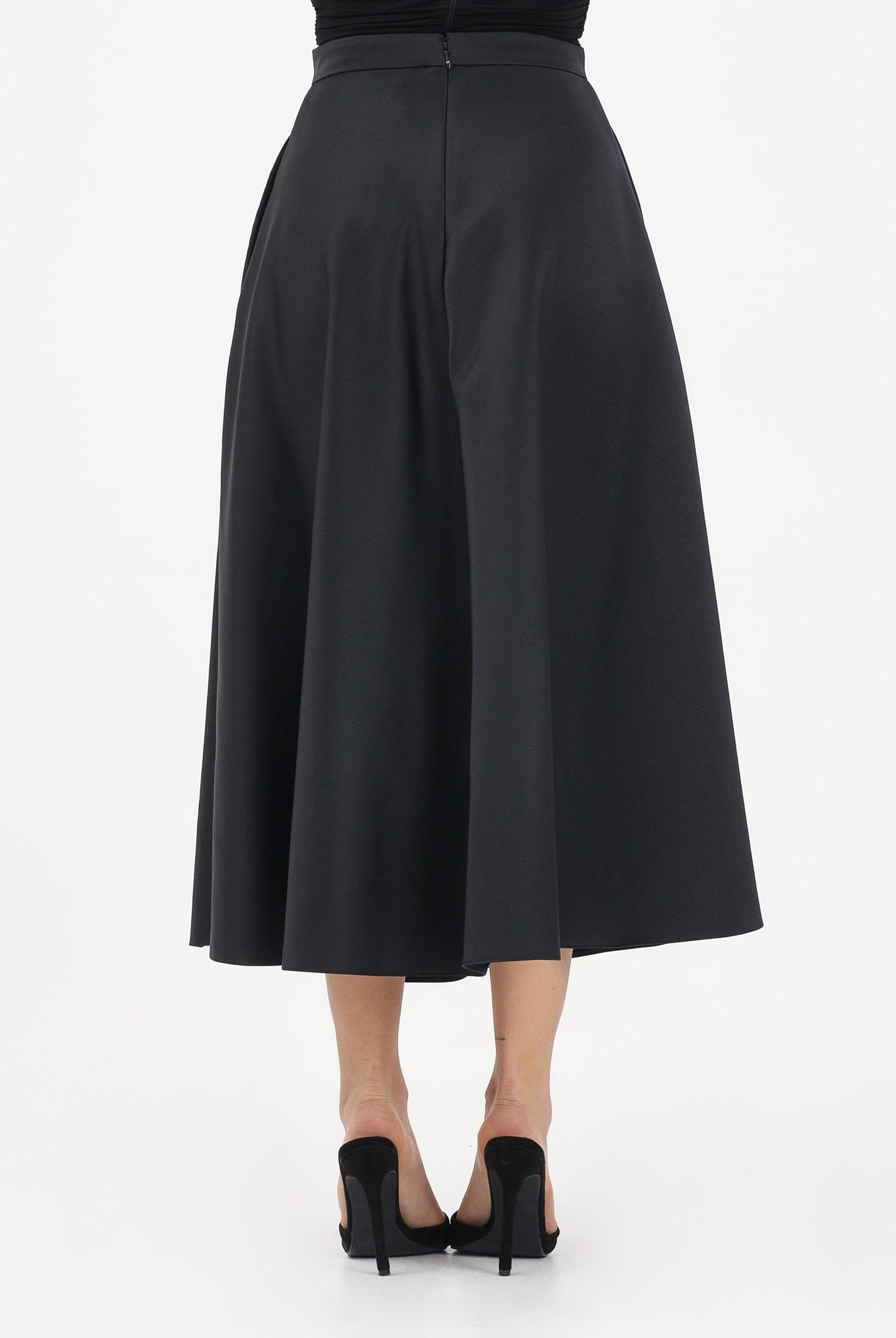 ELISABETTA FRANCHI Gonna midi nera da donna GO15661E2 110 ELISABETTA FRANCHI