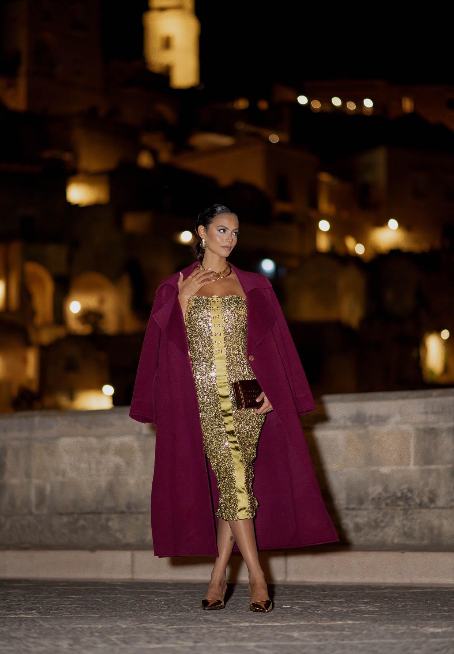 SIMONA CORSELLINI Cappotto lungo bordeaux da donna A25CPCPV0101-C00177 V0741 SIMONA CORSELLINI