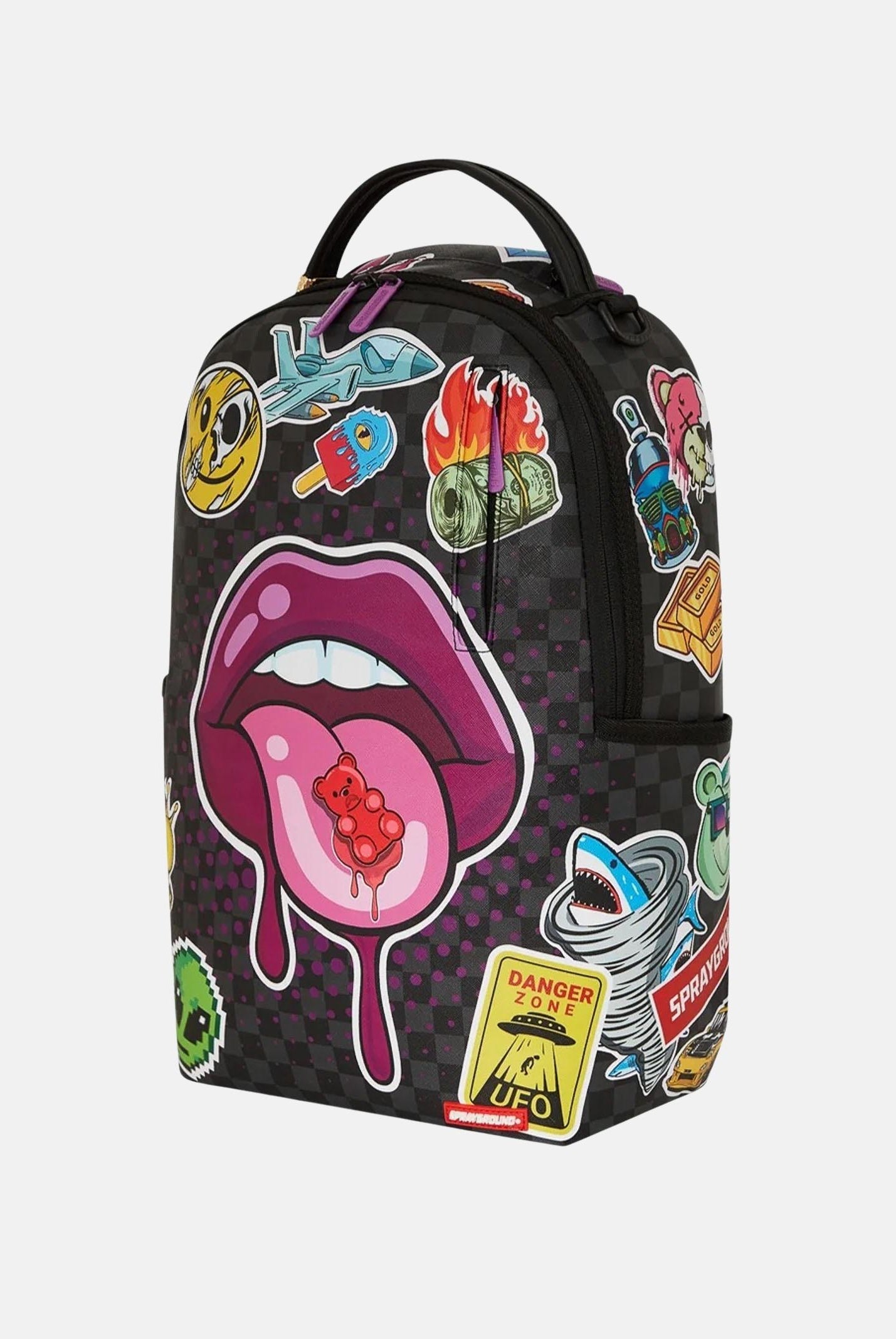 SPRAYGROUND Zaino LIPS SMACK DOWN DLXSV nero per uomo e donna 910B7581NSZ  SPRAYGROUND