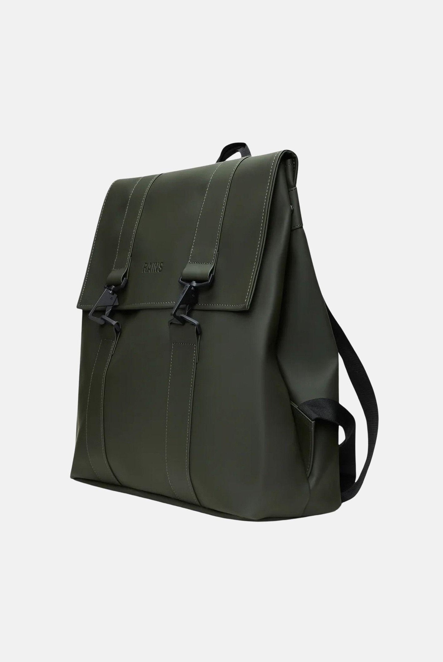 RAINS Zaino MSN verde bosco per uomo e donna RA13300 GRN RAINS