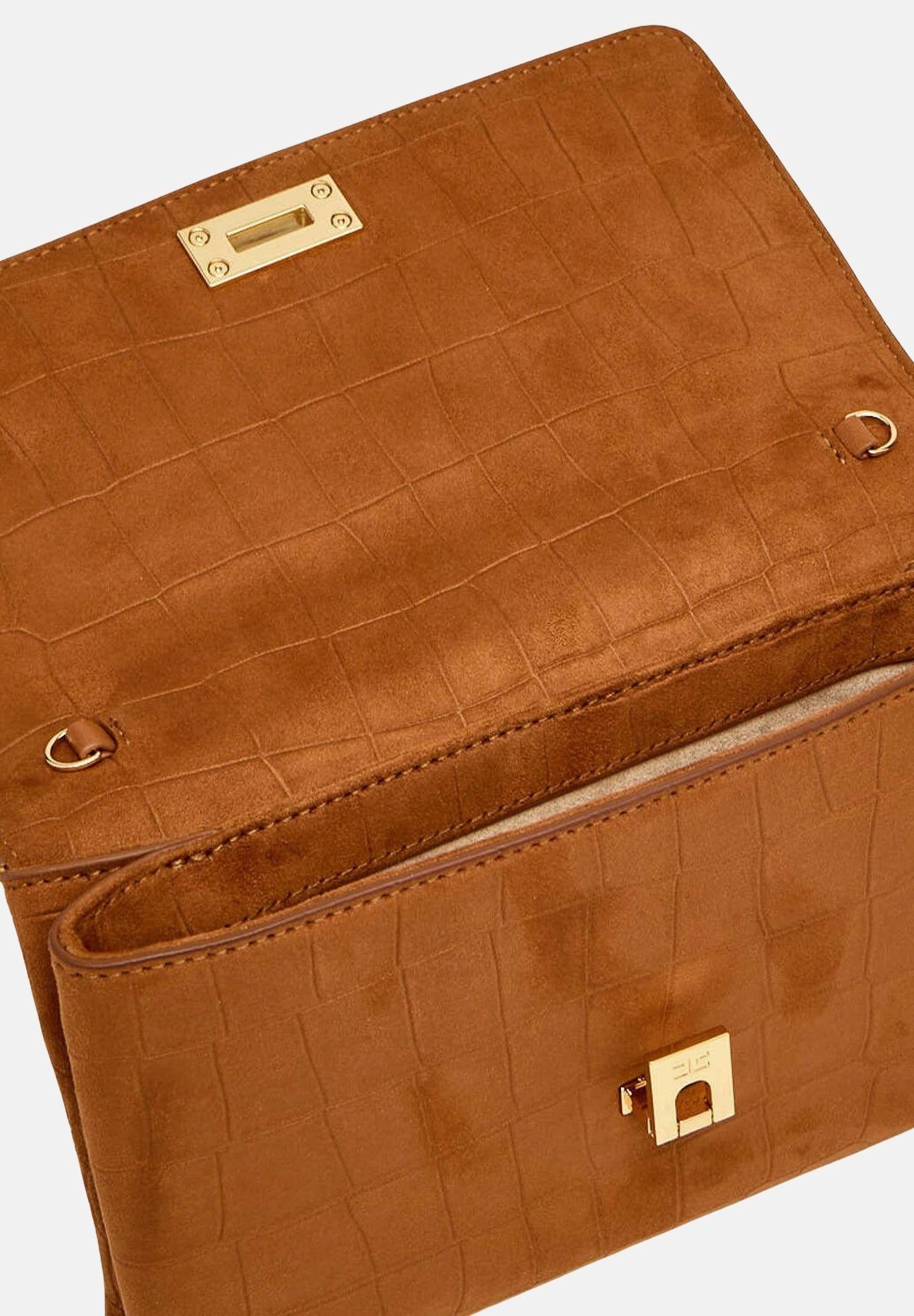 ELISABETTA FRANCHI Pochette cuoio da donna realizzata in suede BS64A61E2 600 ELISABETTA FRANCHI