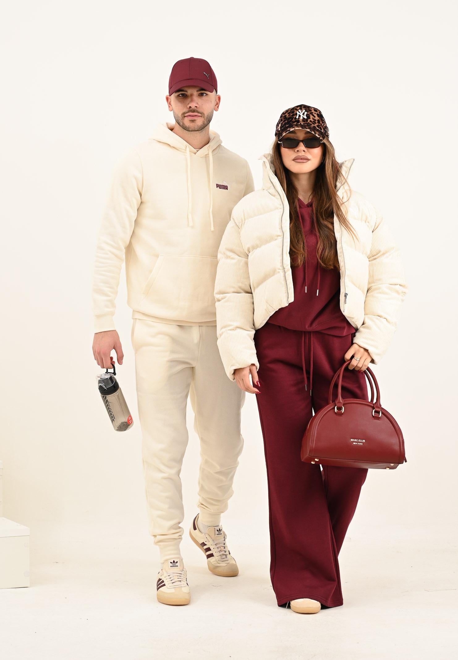 PUMA Pantalone sportivo Essentials con logo N. 1 bicolore panna da uomo 684713 99 PUMA