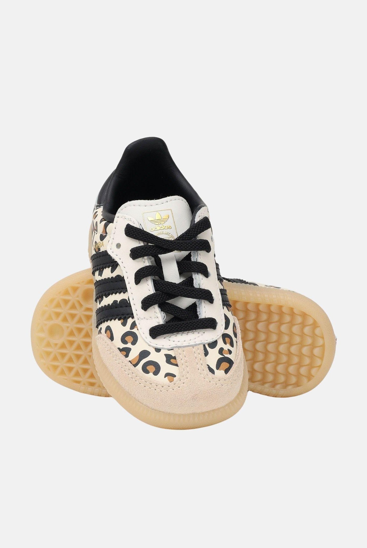ADIDAS ORIGINALS Sneakers Samba OG panna da neonato con stampa leo KJ0232 . ADIDAS ORIGINALS