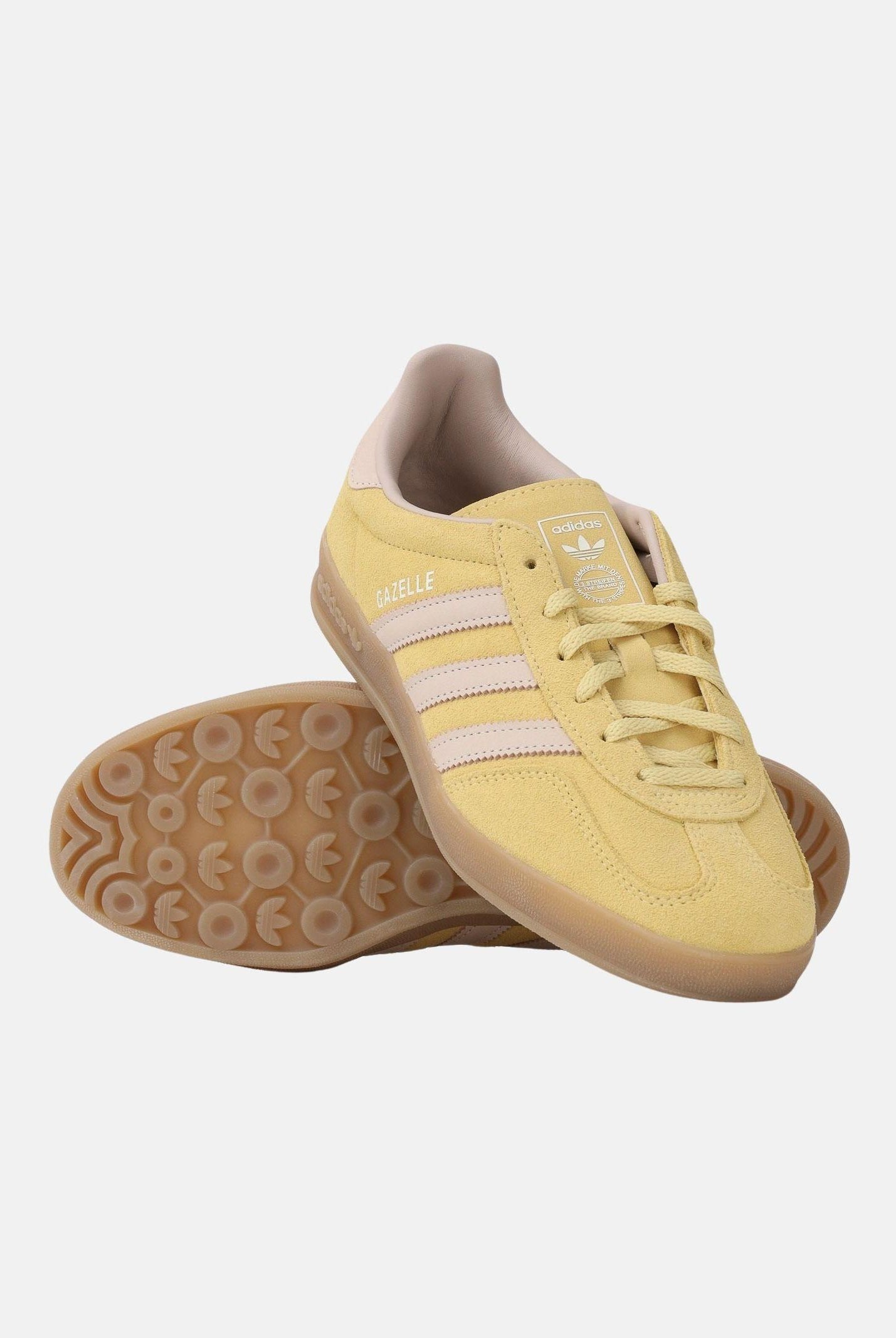 ADIDAS ORIGINALS Sneakers Gazelle Indoor gialle e beige per uomo e donna IH9220 . ADIDAS ORIGINALS
