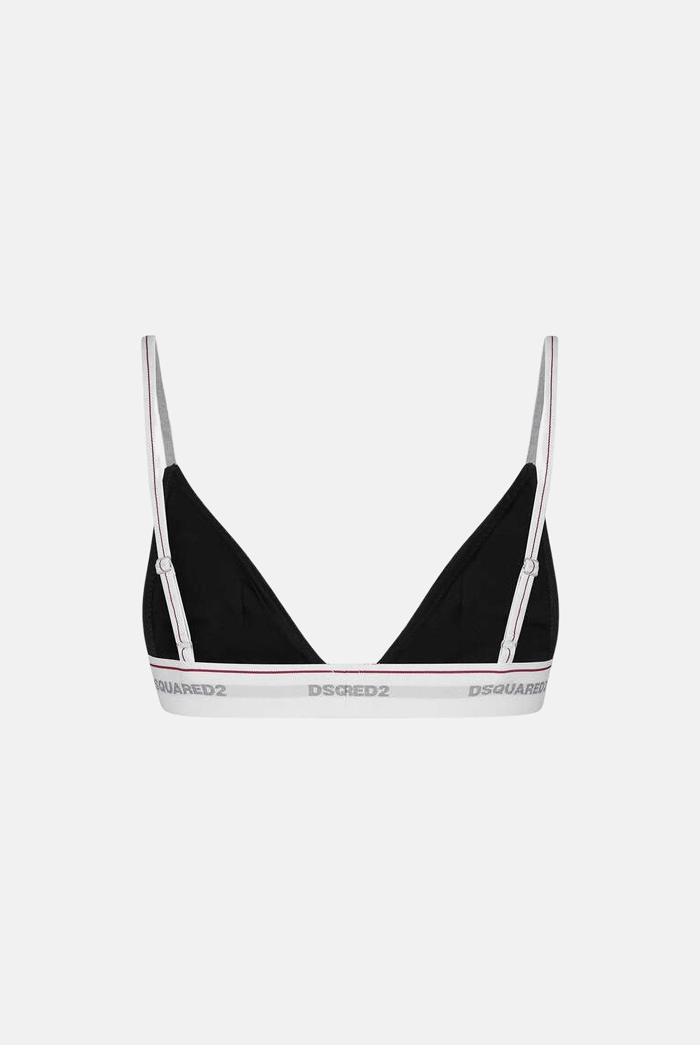 DSQUARED2 Reggiseno a triangolo nero da donna con logo D8R105790 010 DSQUARED2