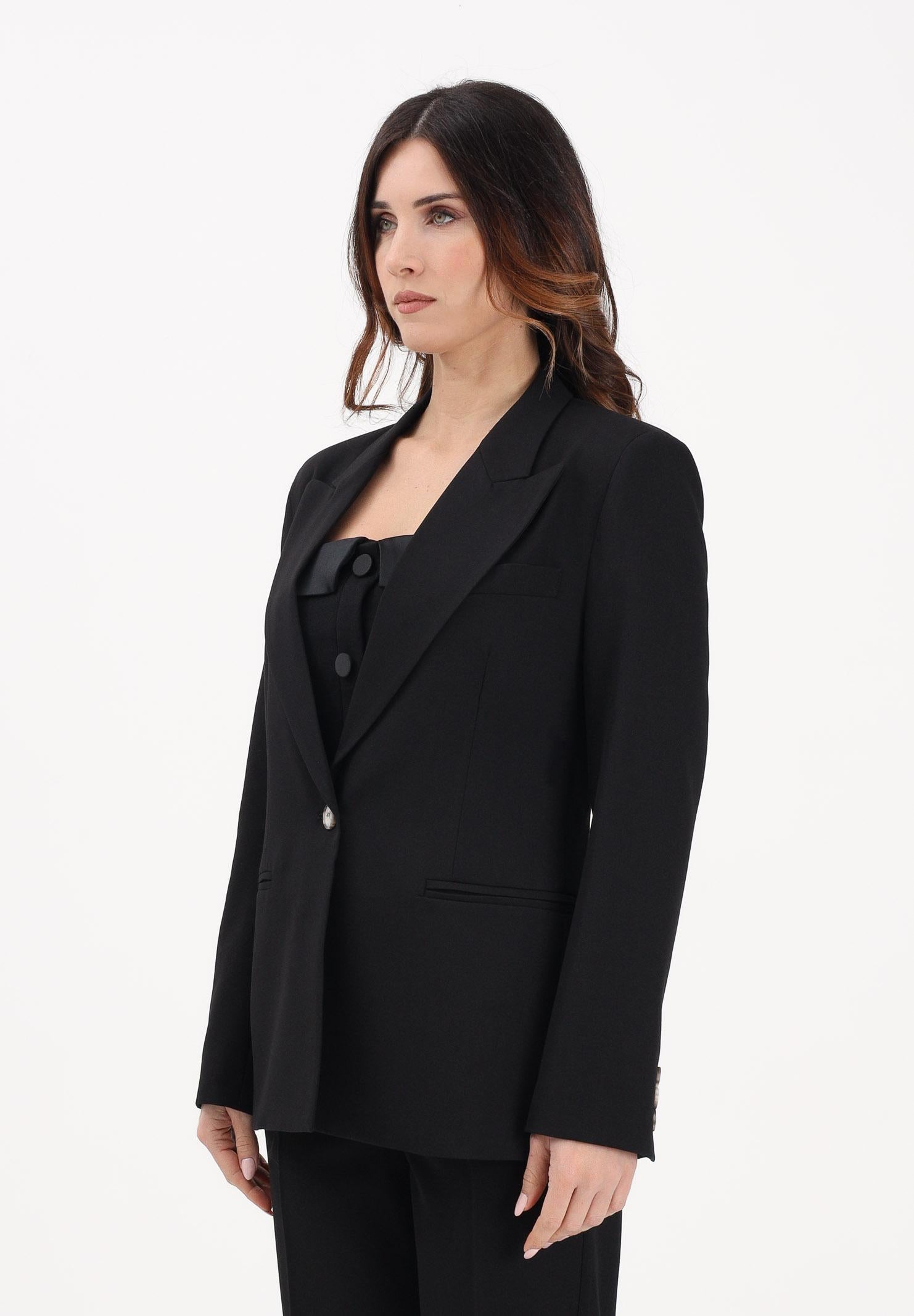 VICOLO Giacca nera da donna dal taglio sartoriale TAB0246 A99 VICOLO