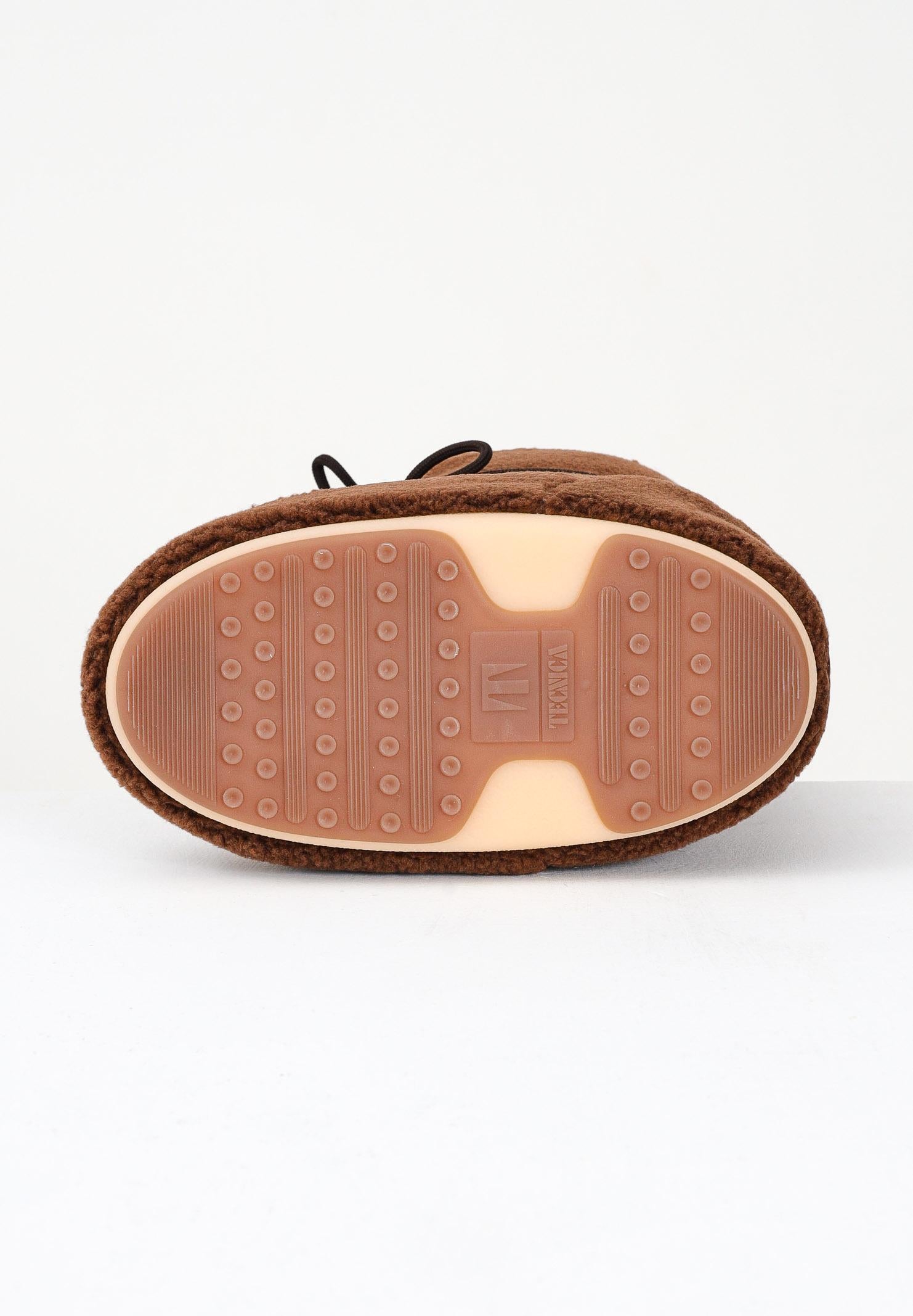 MOON BOOT Stivali da neve ICON in teddy marroni da donna 80D1403080 M004 MOON BOOT