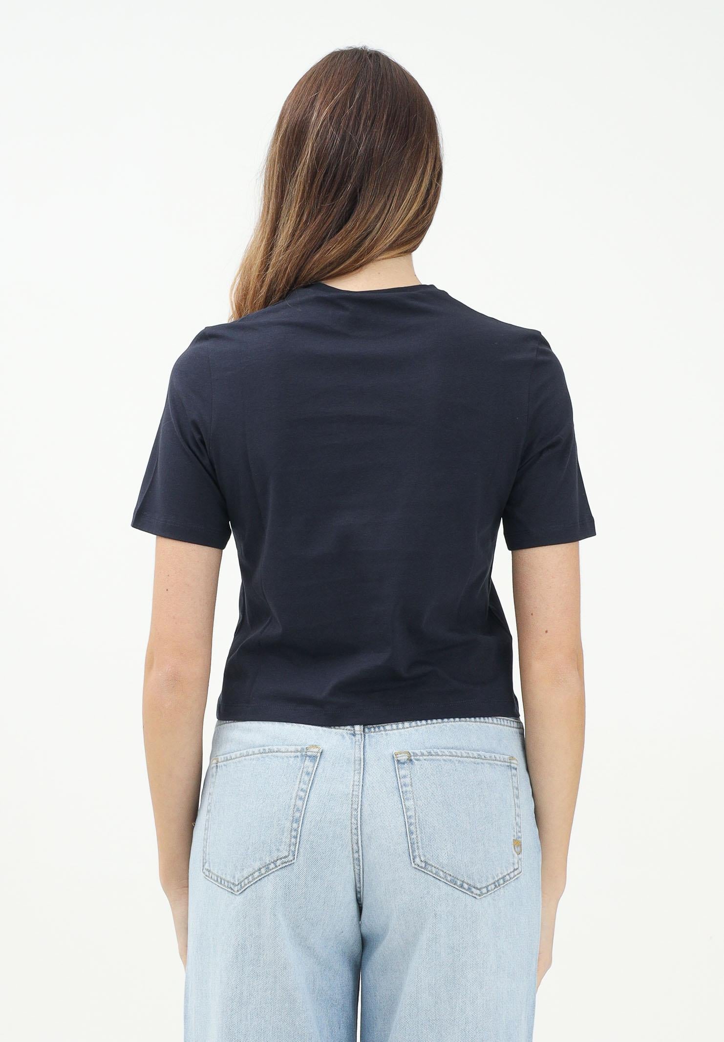 MARNI T-shirt a manica corta blu per donna e bambina con stampa logo M01317M00HZ 0M803 MARNI