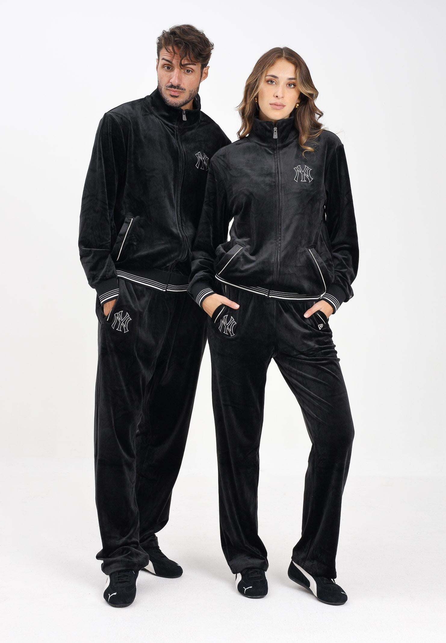 NEW ERA Pantalone sportivo New York Yankees MLB Velour nero per uomo e donna 60684338 . NEW ERA