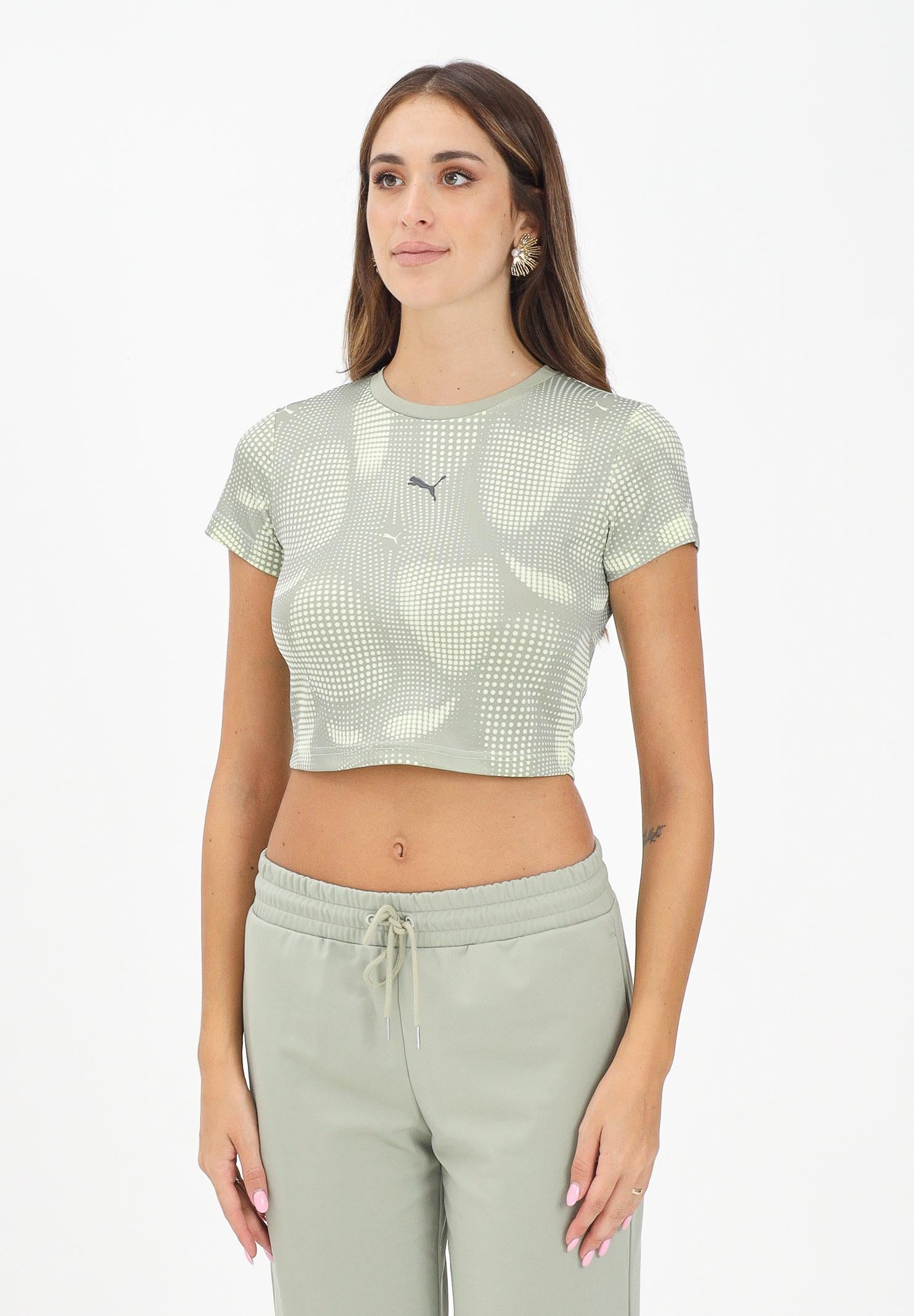 PUMA T-shirt a manica corta DARE TO verde da donna 632145 82 PUMA