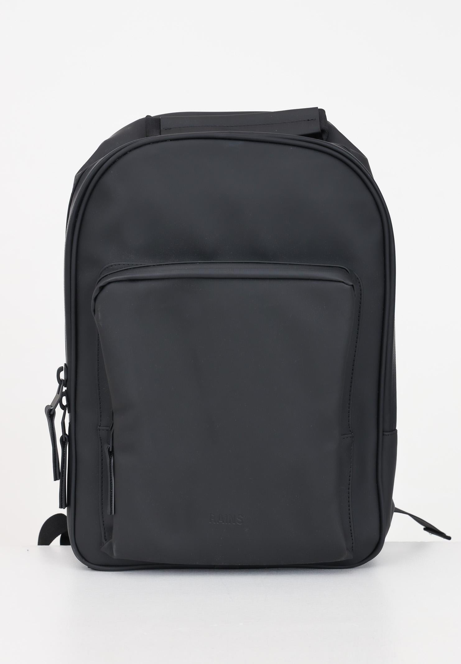 RAINS Zaino Book Daypack nero per uomo e donna RA13260 BLA RAINS