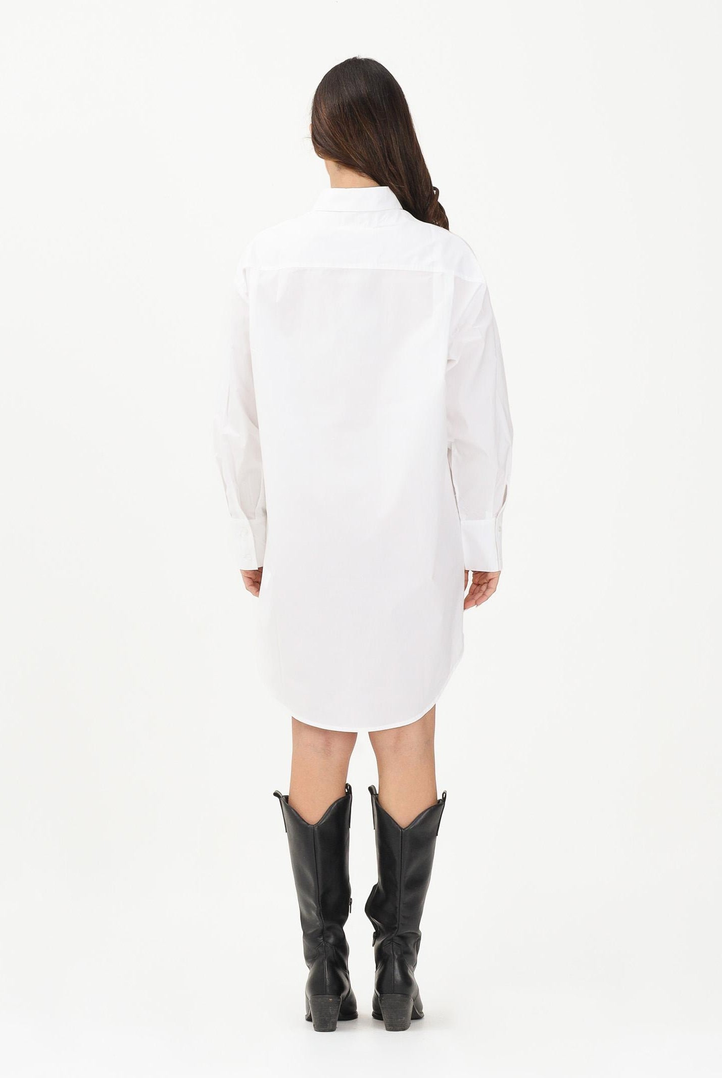 MAISON MARGIELA Abito corto bianco per donna, ragazze e bambine con logo e maxi stampa numerica M60943MM014 M6100 MAISON MARGIELA