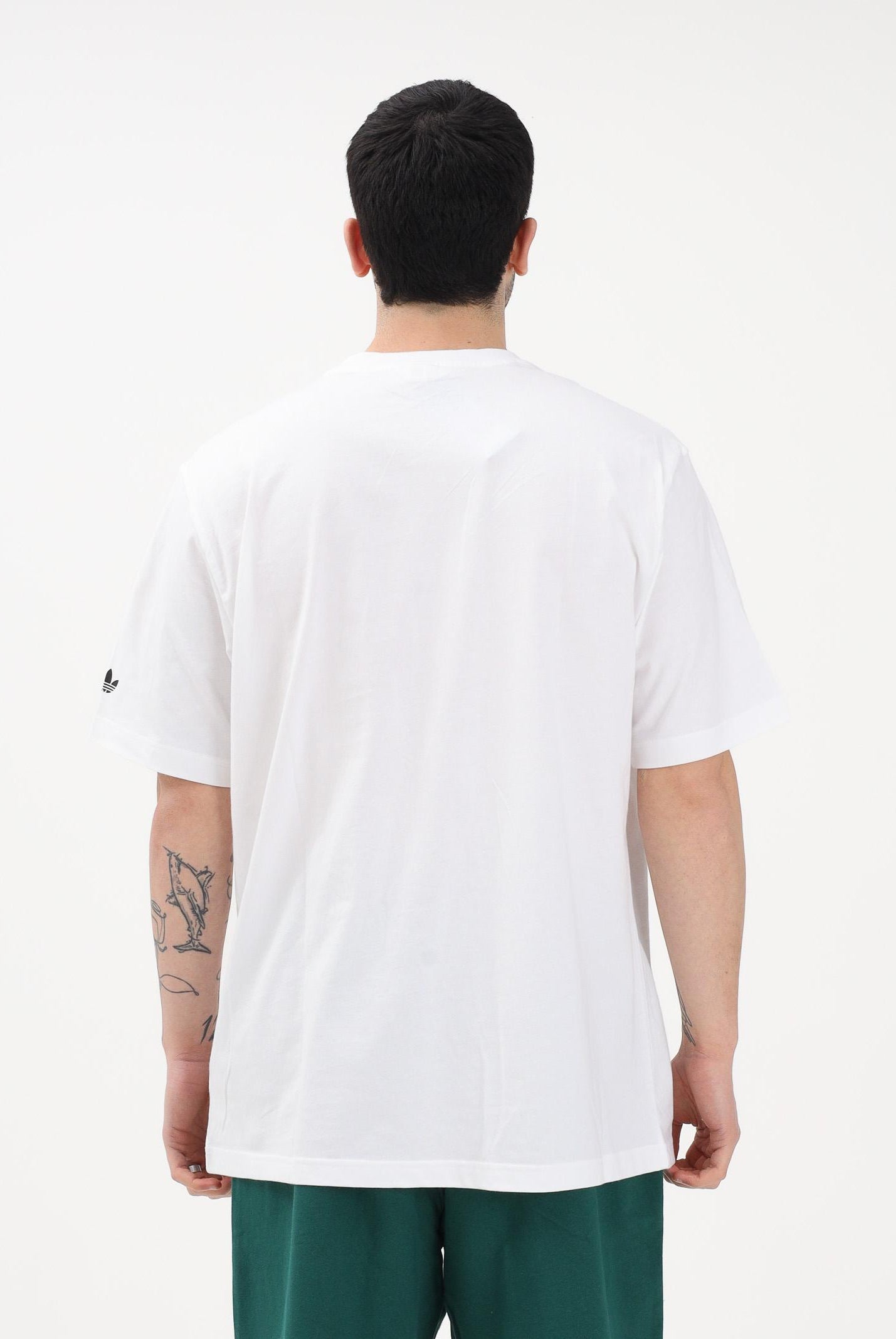 ADIDAS ORIGINALS T-shirt a manica corta GFX VARSITY bianca da uomo KE2252 . ADIDAS ORIGINALS