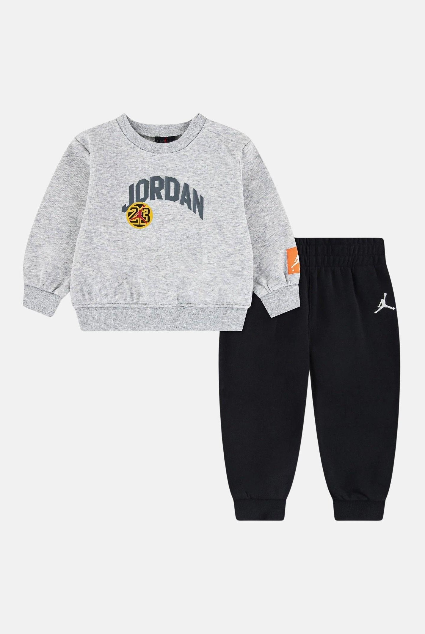 JORDAN Tuta Boys MJ Dynasty grigia e nera da neonato 65F571 023 JORDAN