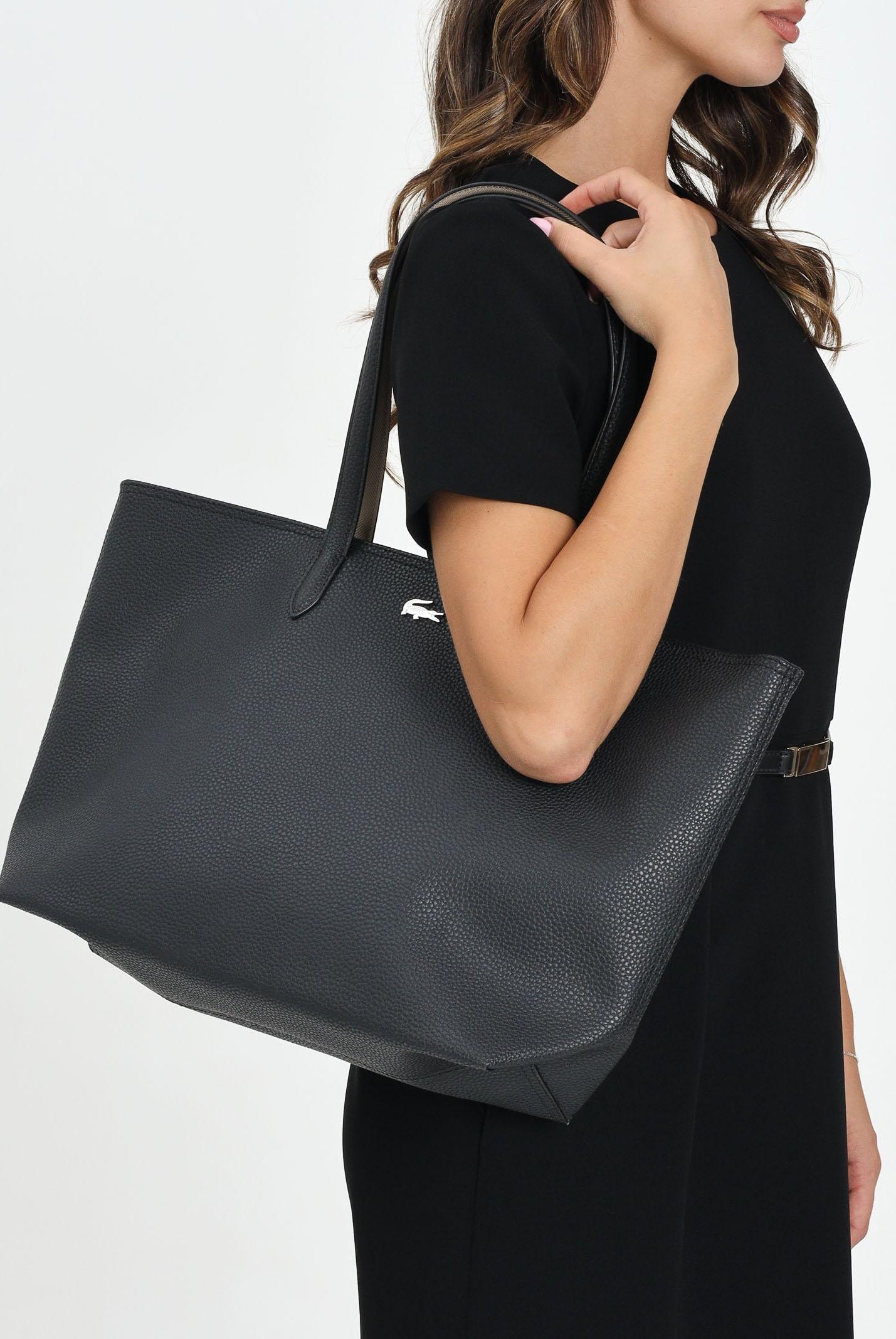 LACOSTE Shopper Anna nera da donna NF4823 A91 LACOSTE