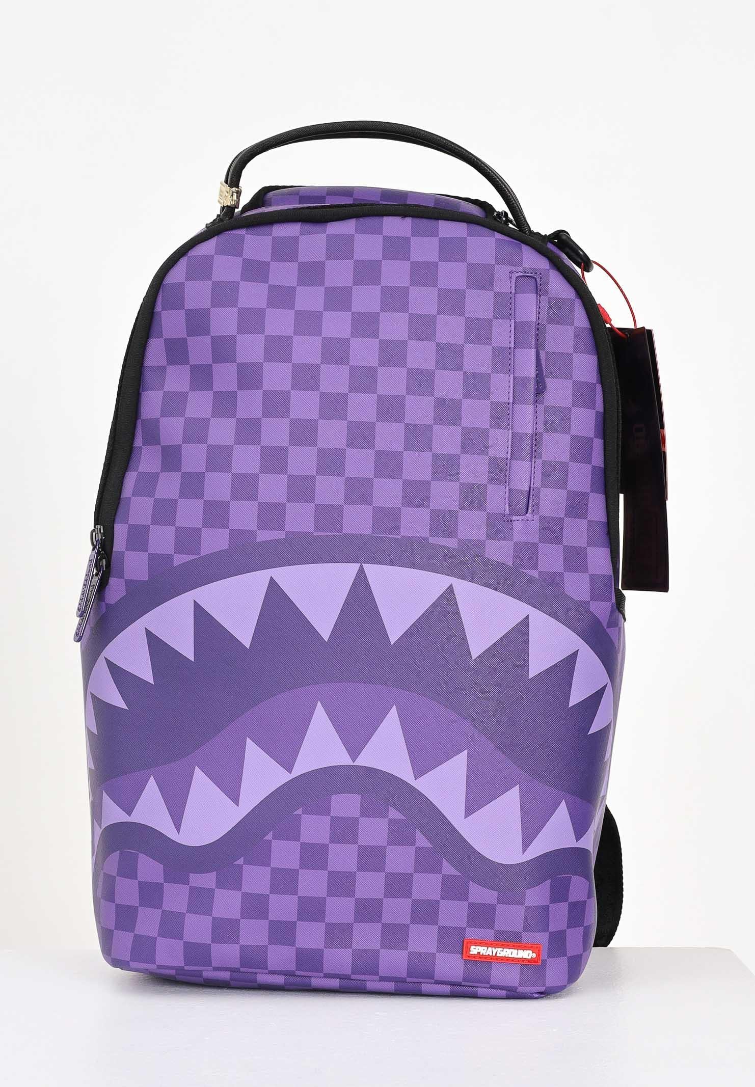 SPRAYGROUND Zaino PURPLE SHARK SHARKS IN PARIS DLXSV viola per uomo e donna 910B7645NSZ SPRAYGROUND