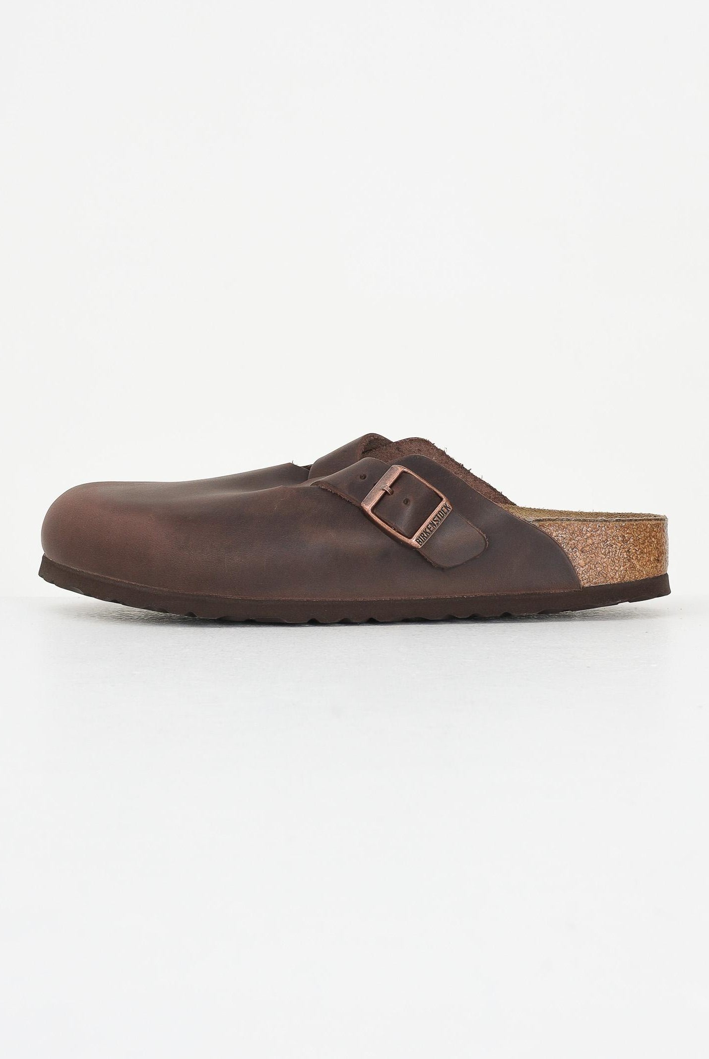BIRKENSTOCK Ciabatte marroni per uomo e donna modello Boston 860133 . BIRKENSTOCK