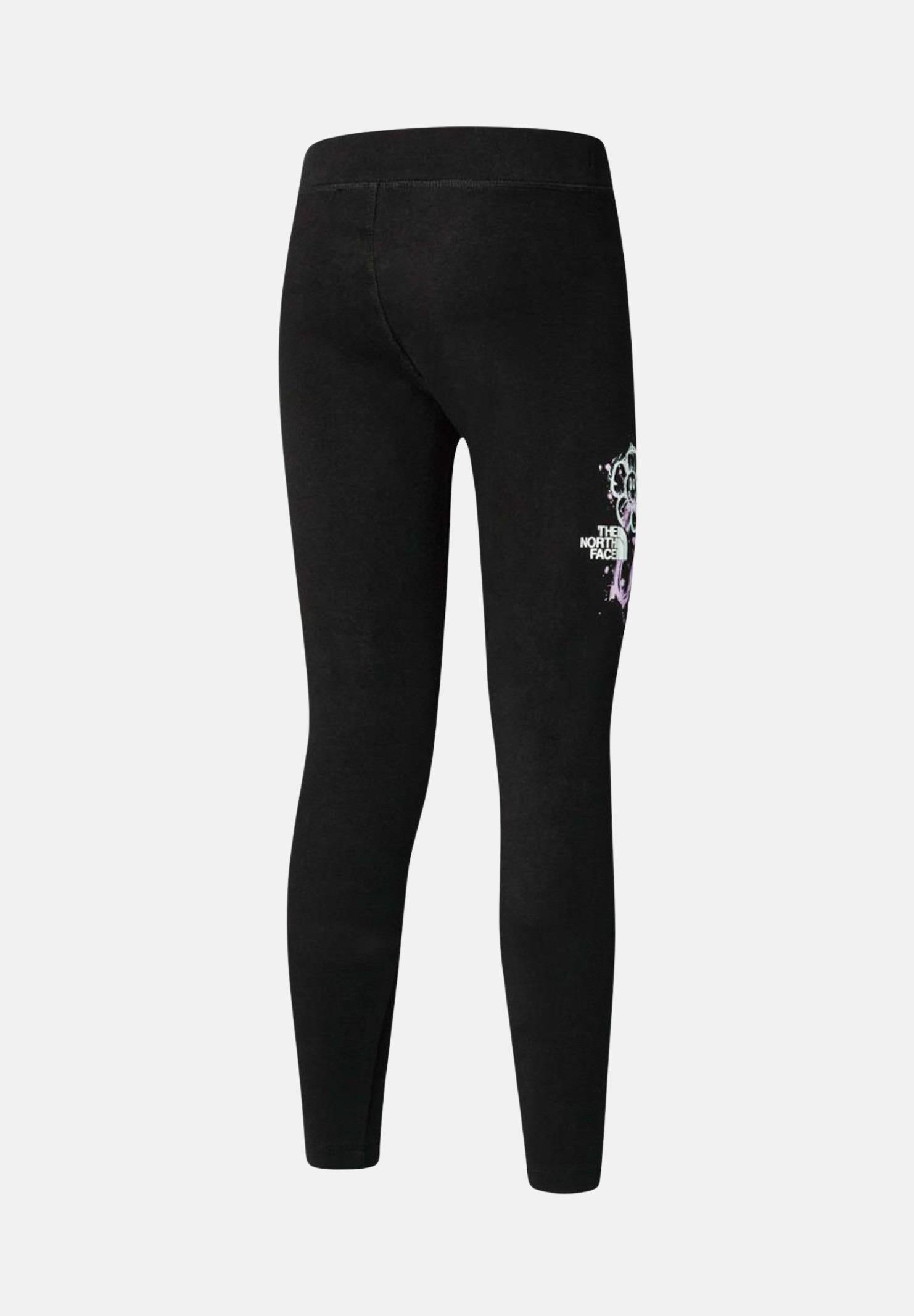 THE NORTH FACE Leggings Graphic nero da bambina NF0A8AXZJK31 . THE NORTH FACE