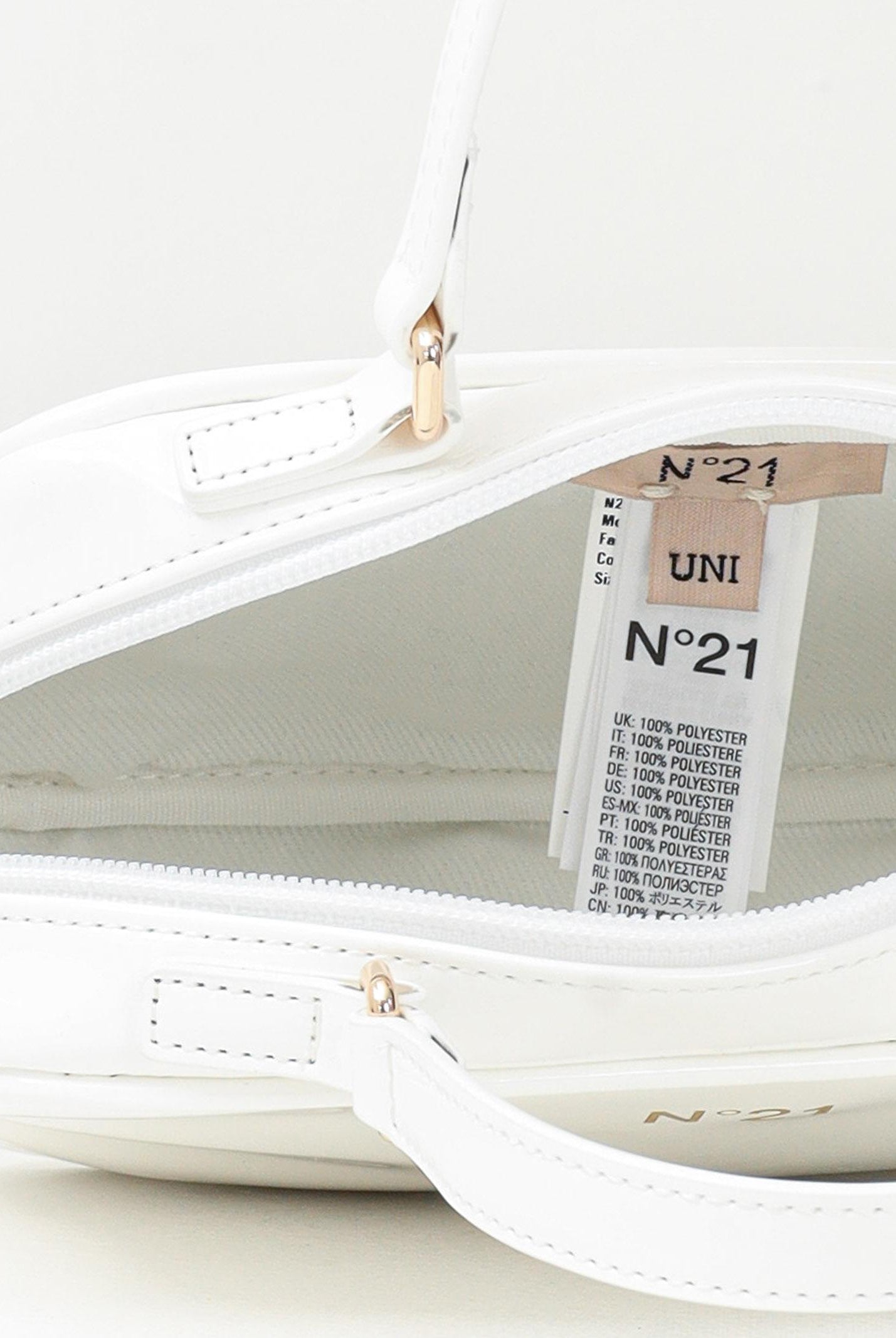 N21 Borsa a forma di cartella bianca da donna N2104PN0244 0N100 N21