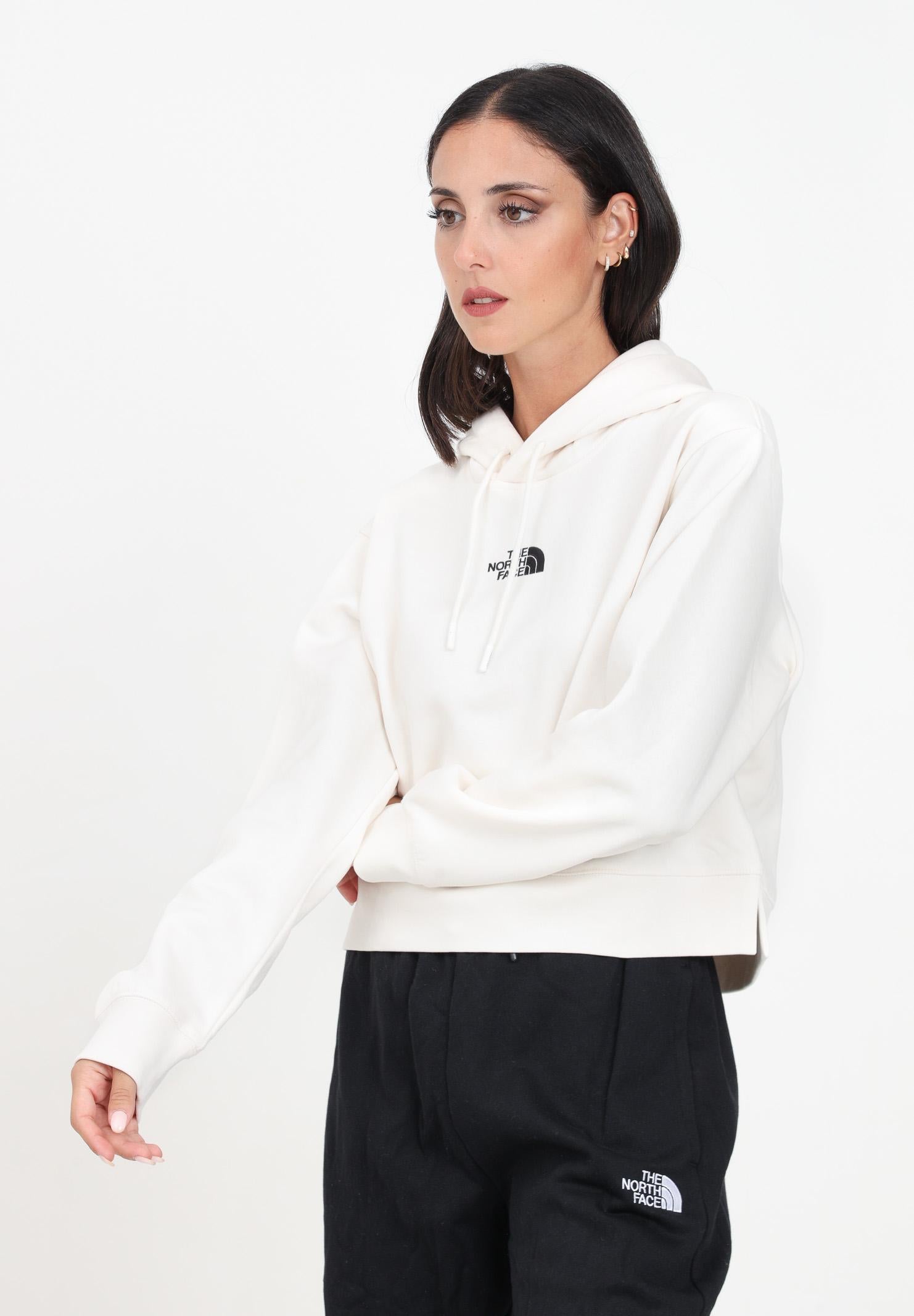 THE NORTH FACE Felpa con cappuccio Essential Crop bianca da donna NF0A89EXQLI1 THE NORTH FACE