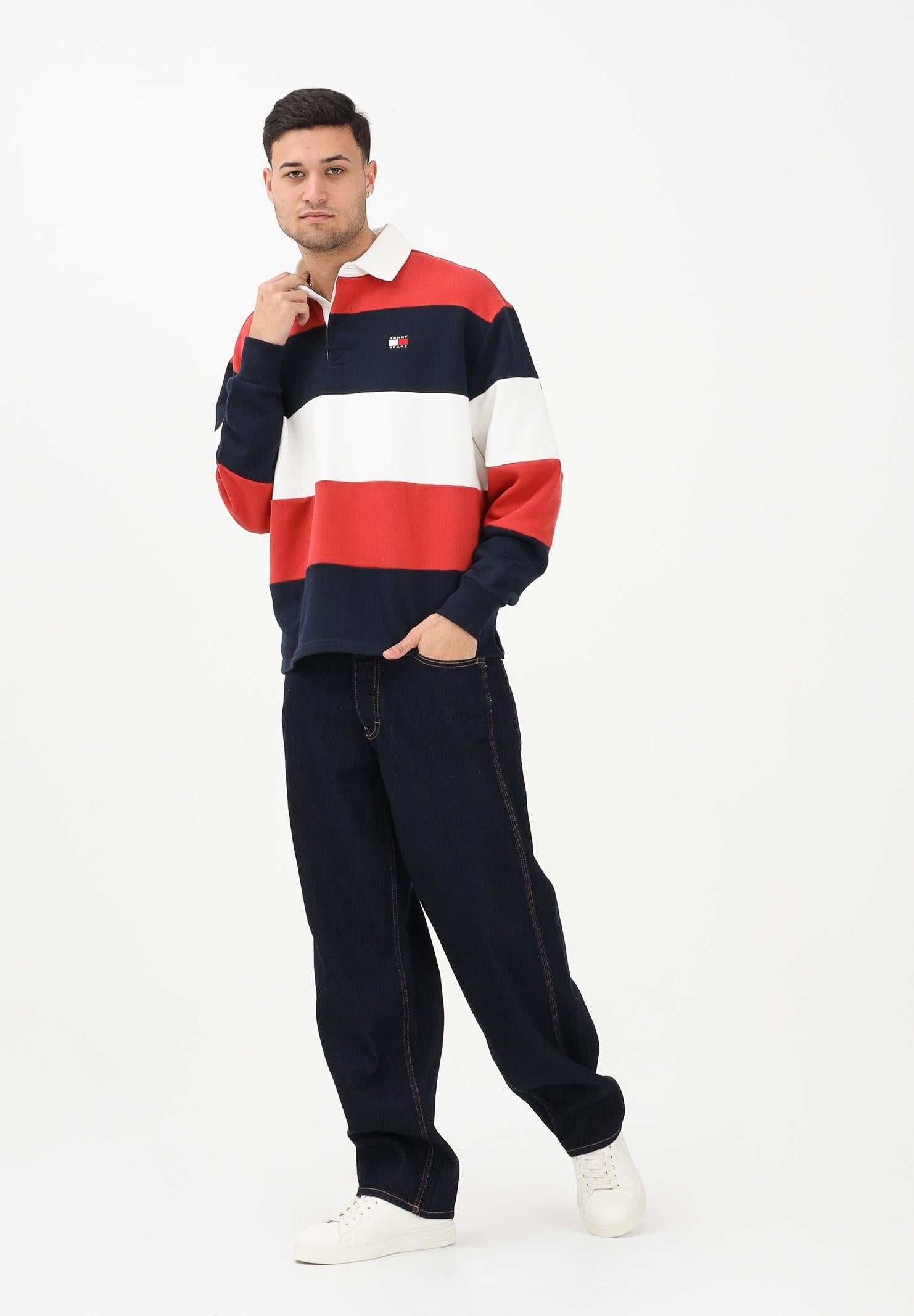 TOMMY JEANS Jeans cargo Carpenter Jaimie in denim blu scuro da uomo DM0DM22276 1BK TOMMY JEANS